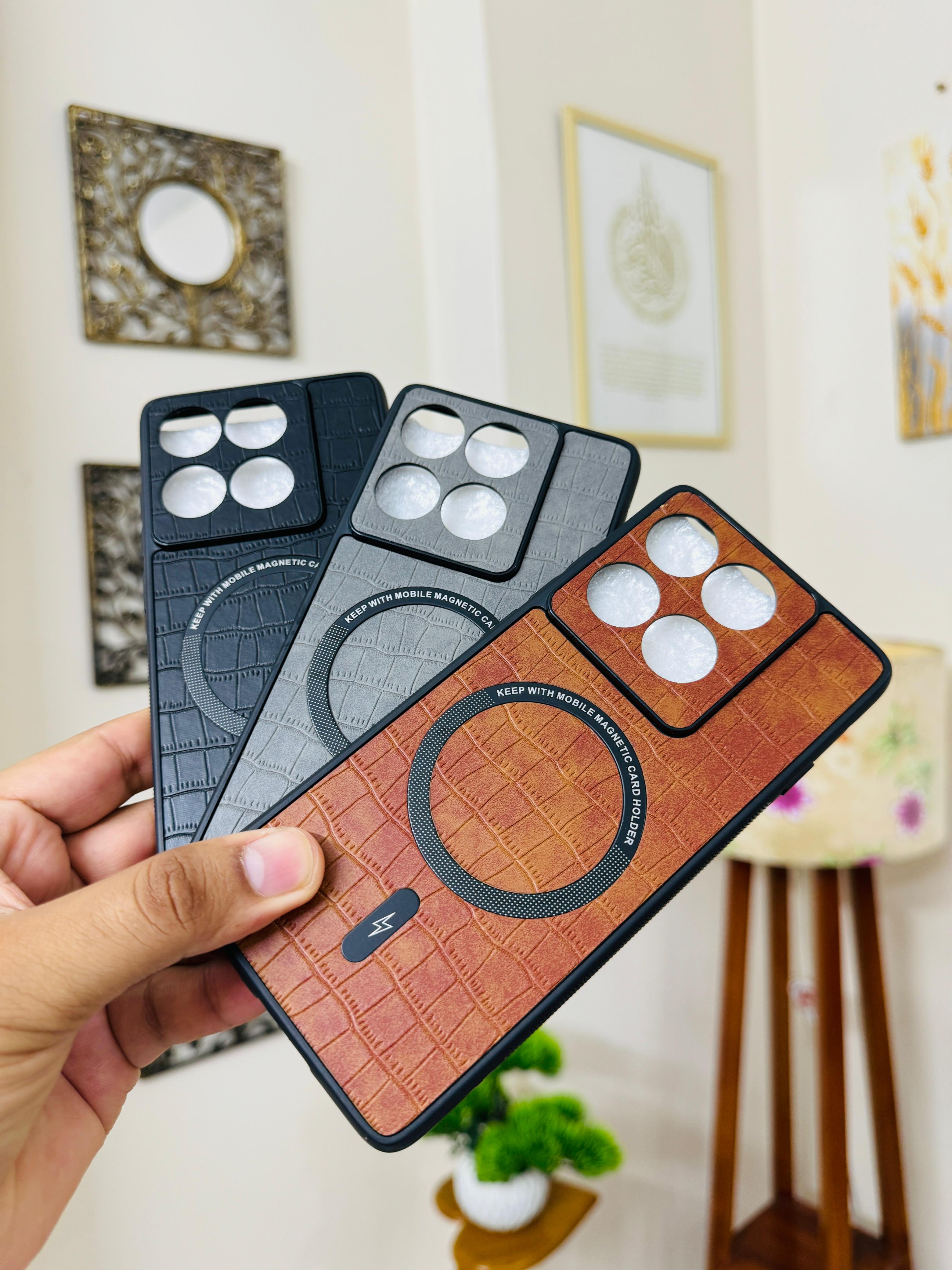 Motorola Edge 60 Fusion Back Cover With Magsafe Lether Case_img_1