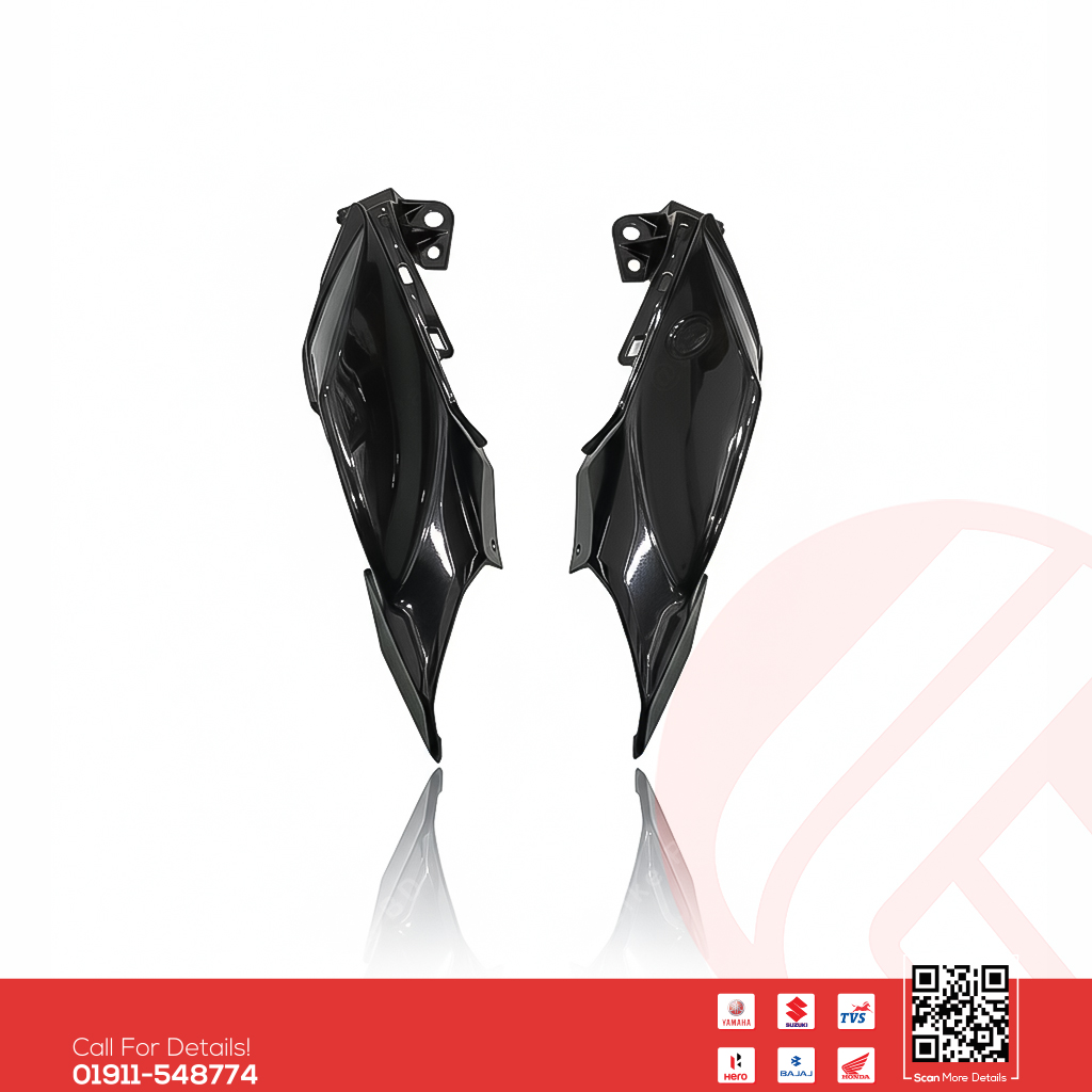 Back Panel Deluxe (Glossy Black) for Yamaha FZS V3 Deluxe & FZS V4 bike._img_0