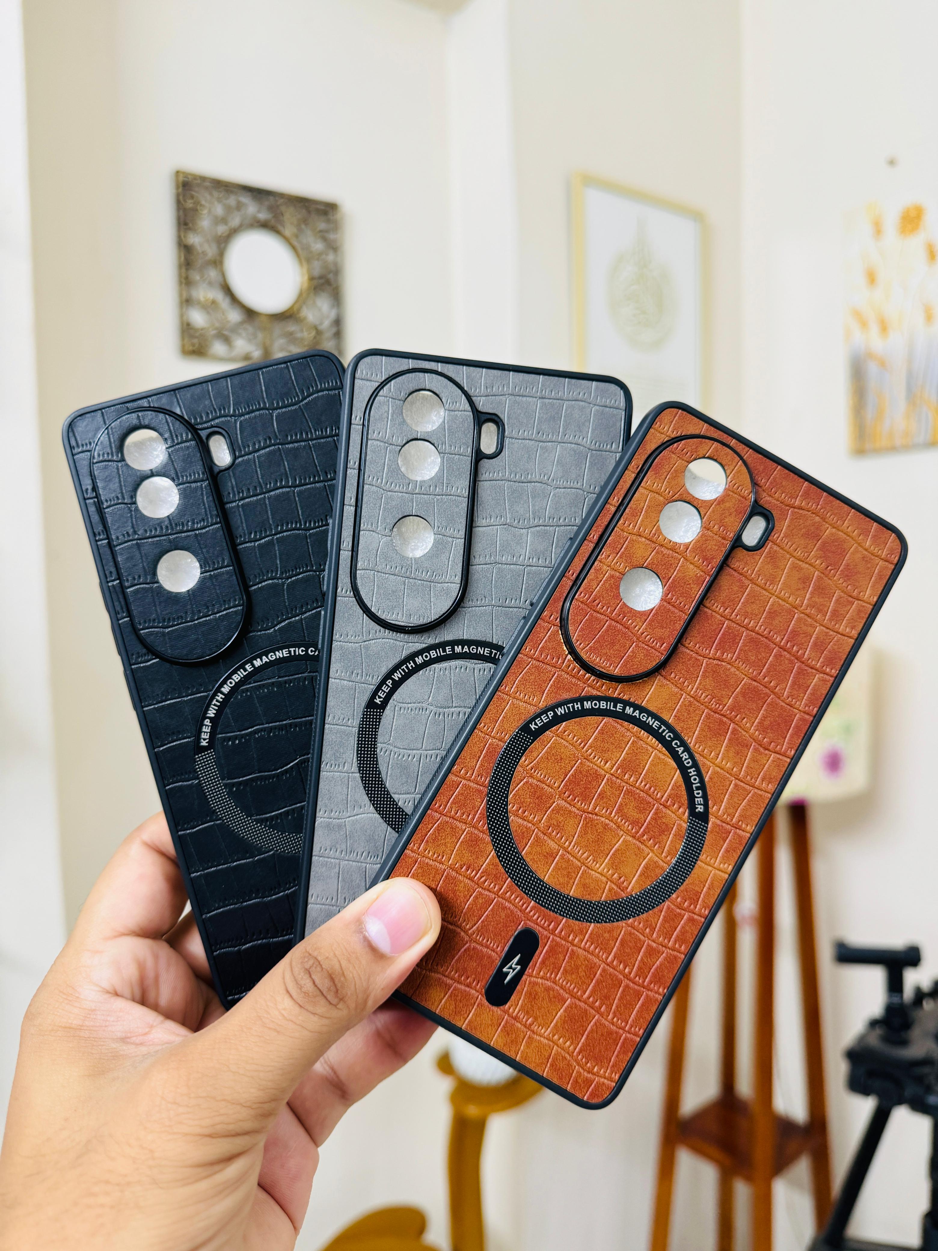 IQOO Z9s 5g Back Cover Leather Finished Magsafe Premium Case