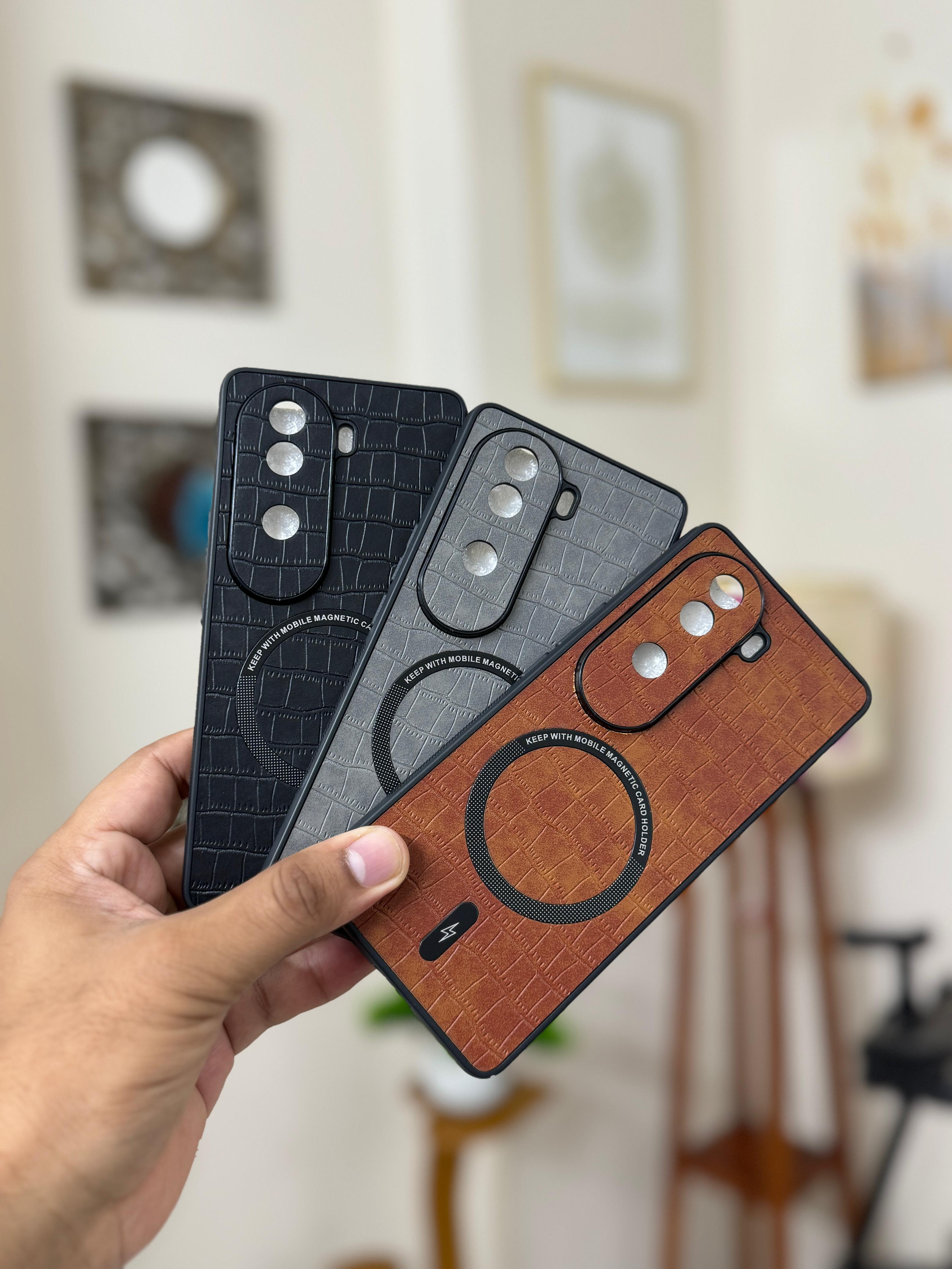 IQOO Z9s 5g Back Cover Leather Finished Magsafe Premium Case_img_1