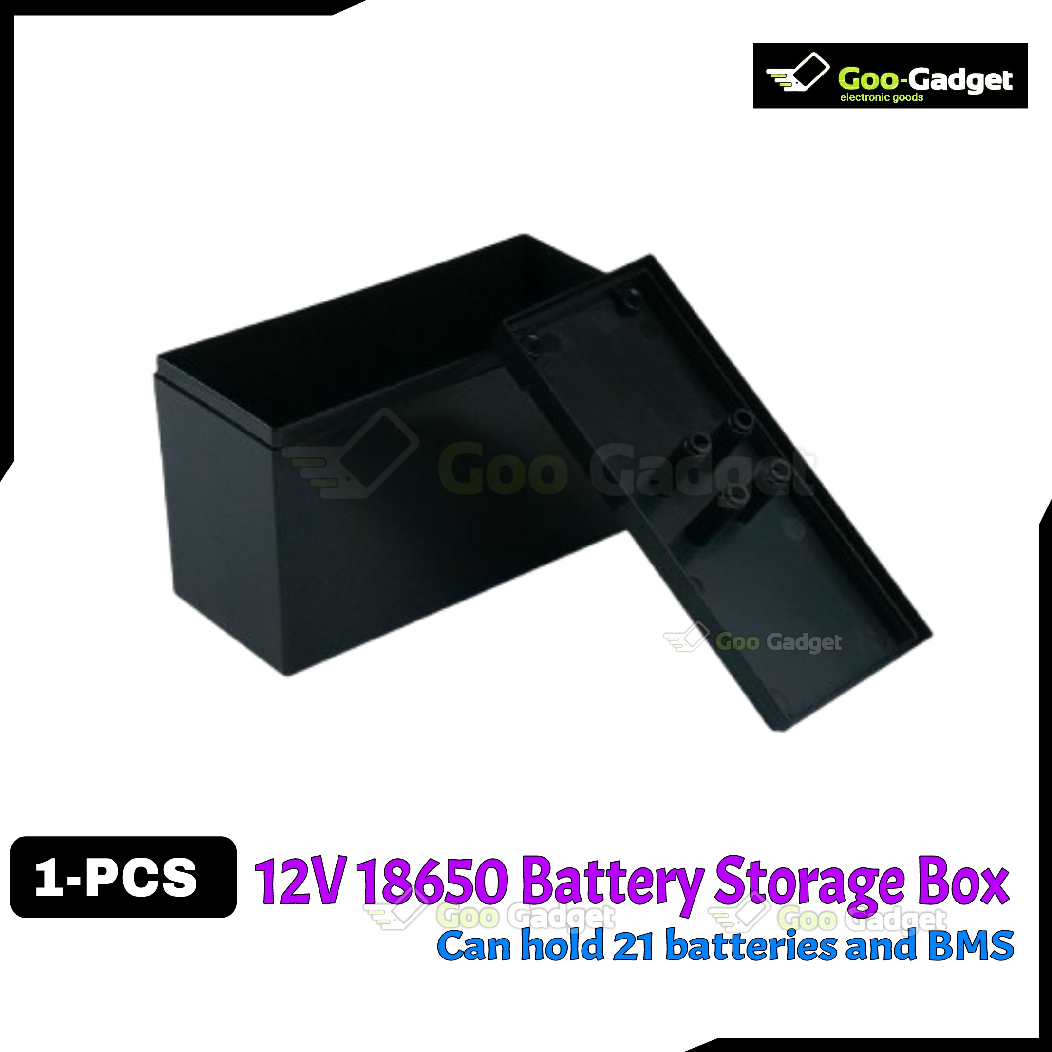 DIY 18650 Battery Storage Box Set (12.6V) – 21-Cell Storage Box + 3S 25A/40A BMS + Spacer Holder + 3.5ft Nickel Strip – 1 Set_img_7