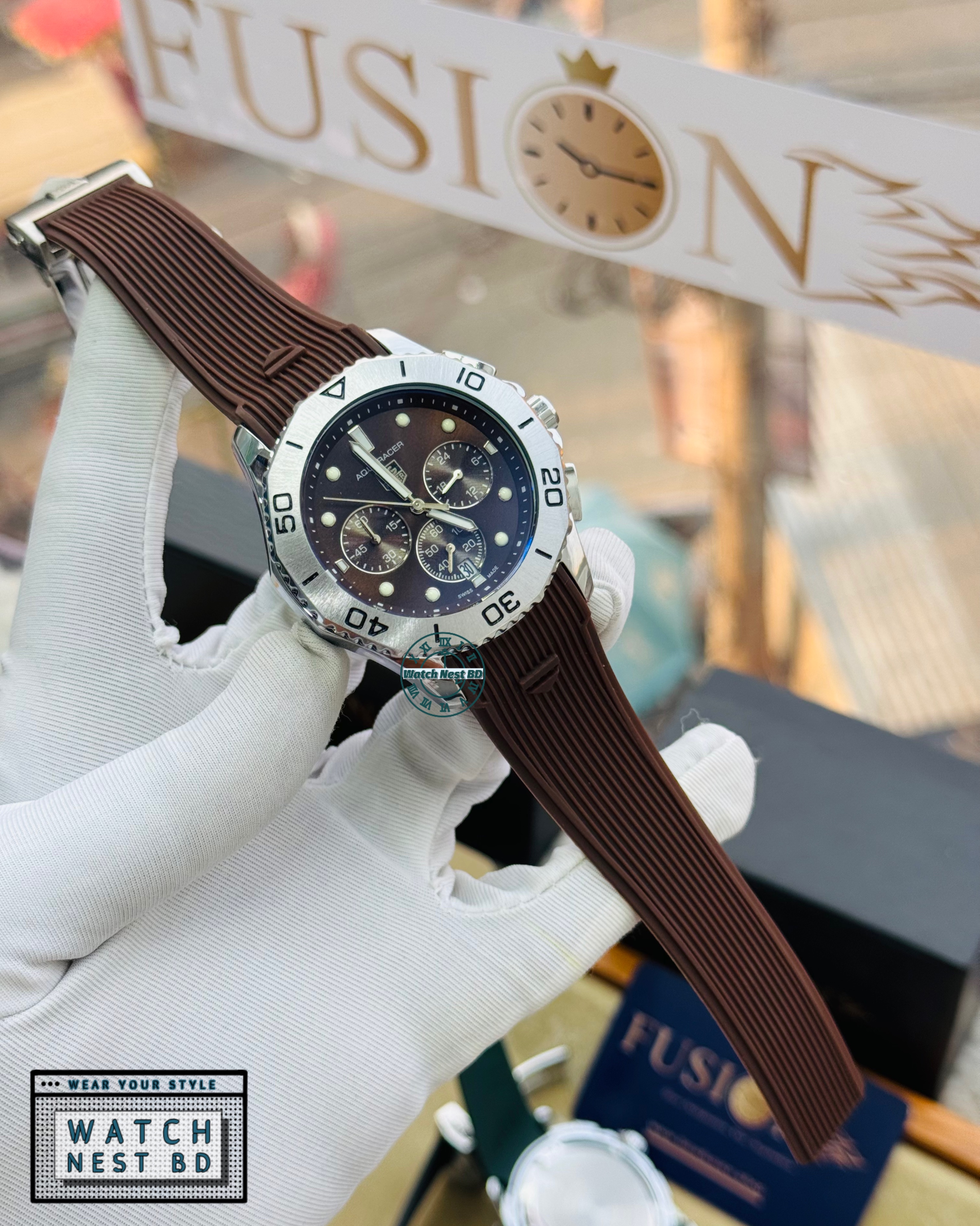 Tag Heuer Silicone Chronograph Watch (AA Grade)