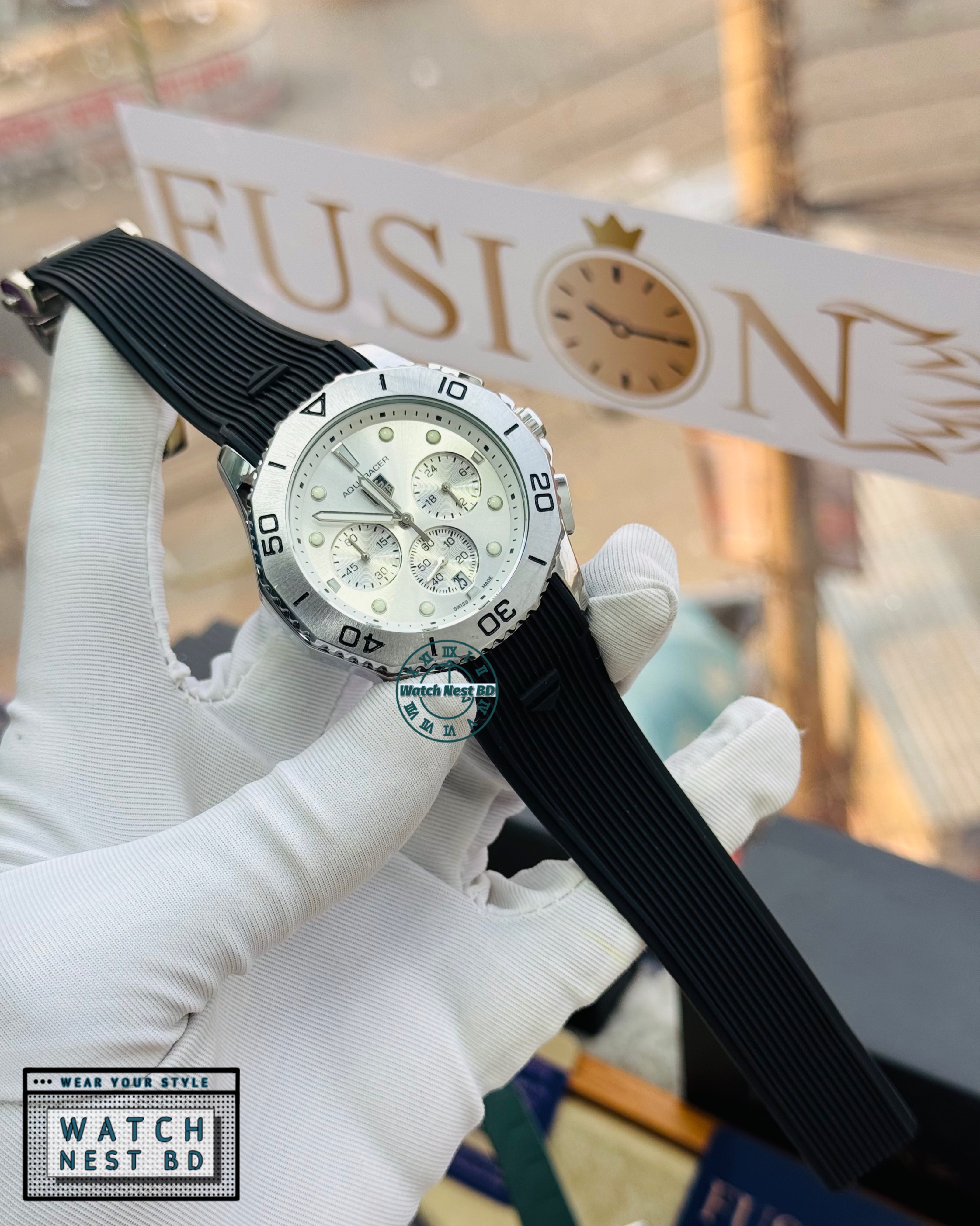 Tag Heuer Silicone Chronograph Watch (AA Grade)