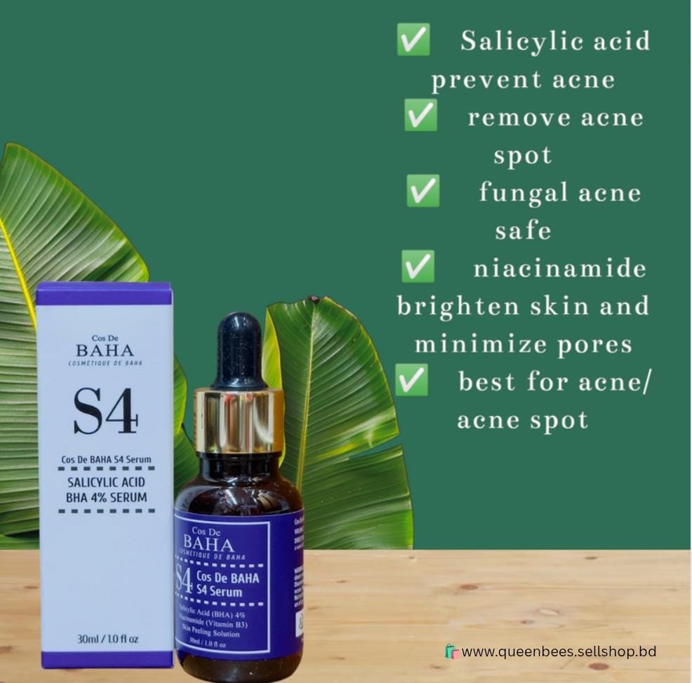 Cos De Baha Salicylic Acid BHA 4% Serum(30ml)