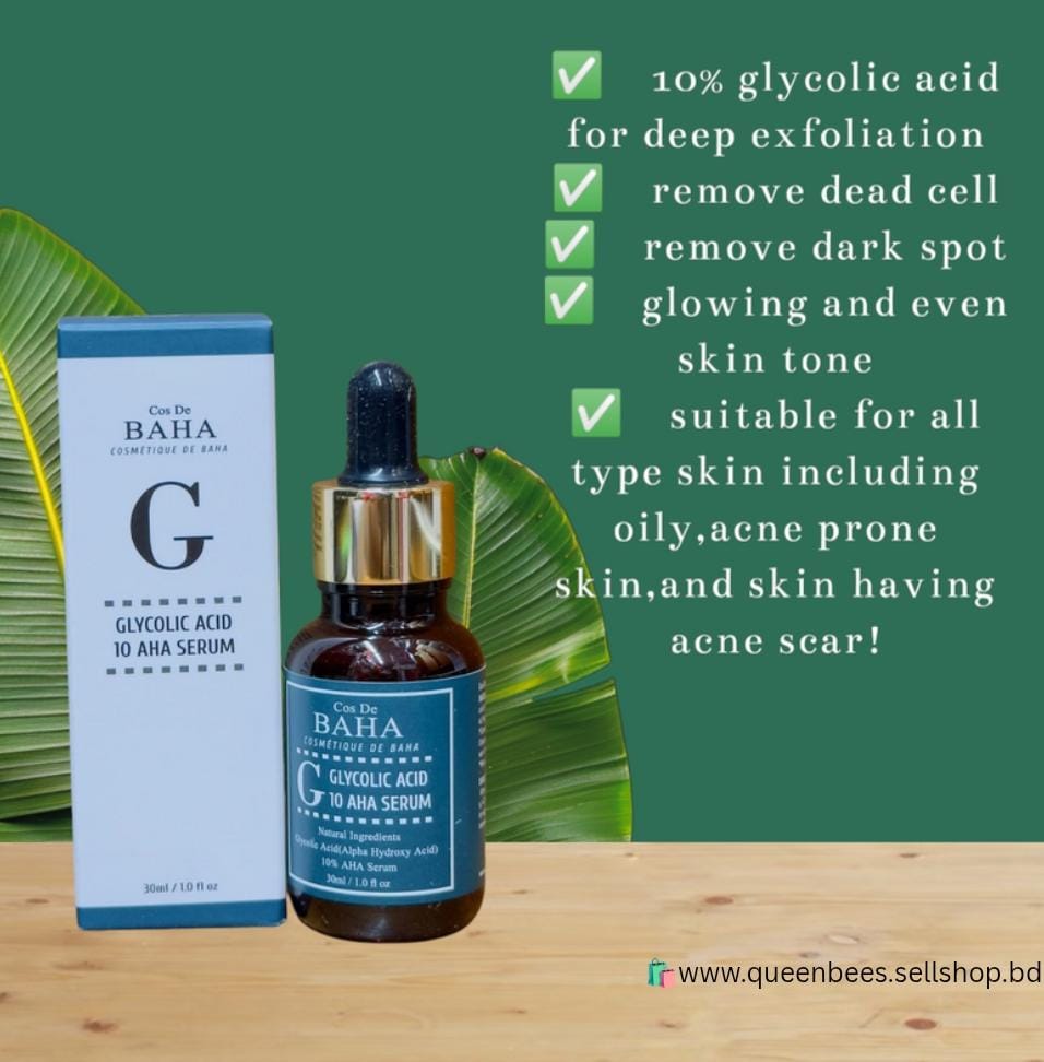 Cos De Baha Glycolic Acid 10 AHA Serum(30ml)