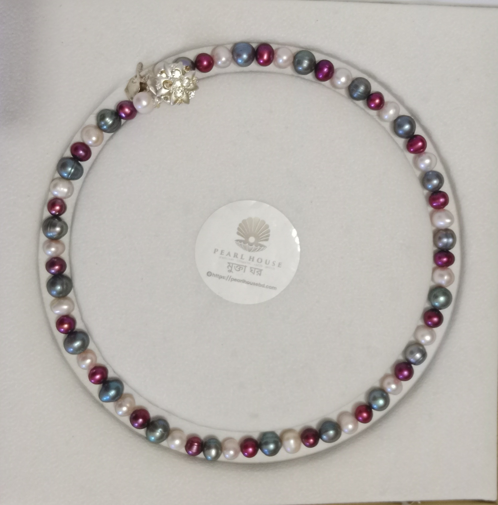 One layer multicolor pearl necklace_img_0