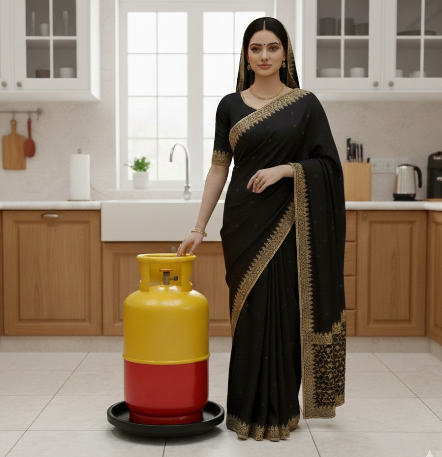 সিলিন্ডার এবং গাছের টব বহন করার চাকাযুক্ত ট্রলি।_img_3