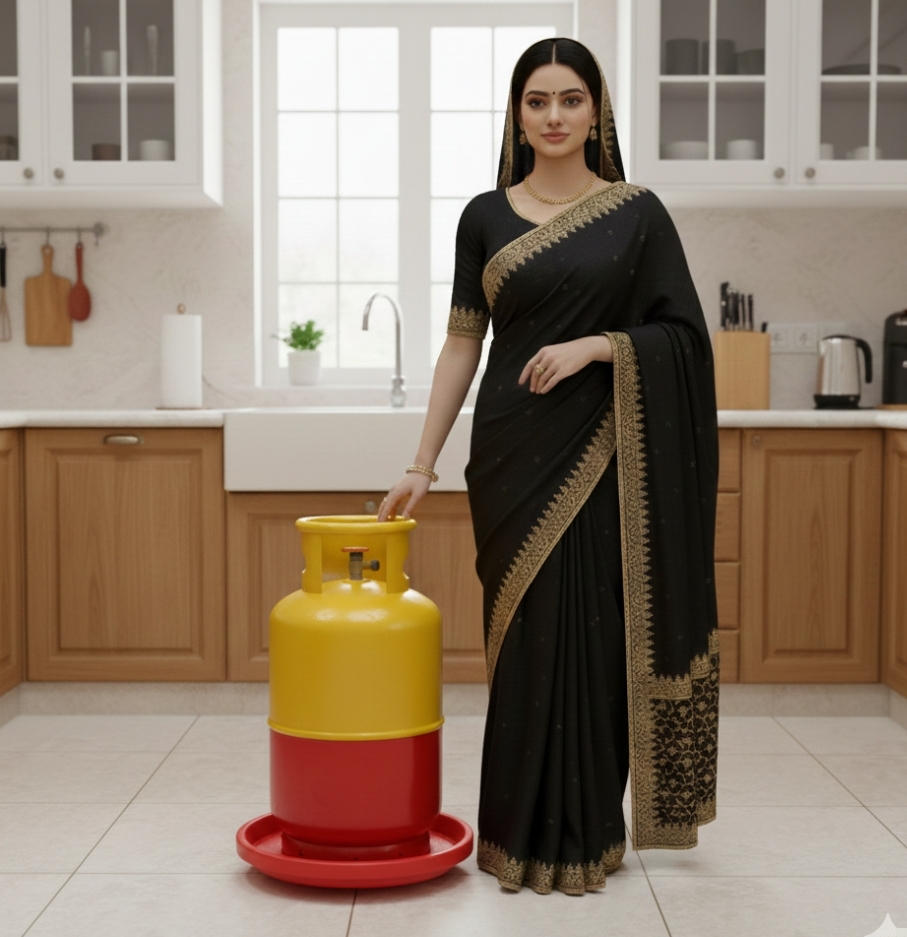 সিলিন্ডার এবং গাছের টব বহন করার চাকাযুক্ত ট্রলি।_img_1