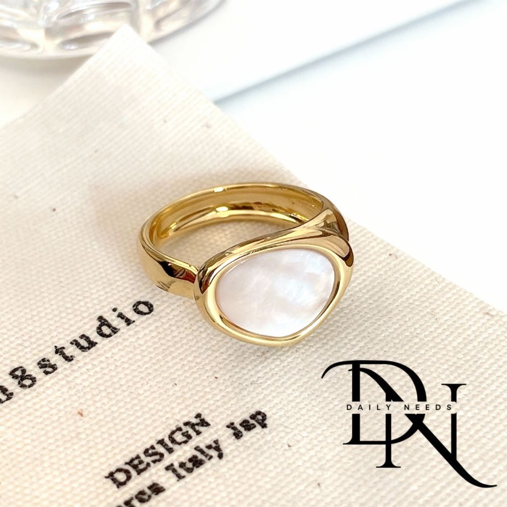 Emerald Open Ring for Women & Men | Minimalist Geometric Adjustable Alloy Ring | European & American Trend Jewelry Spring 2025_img_3