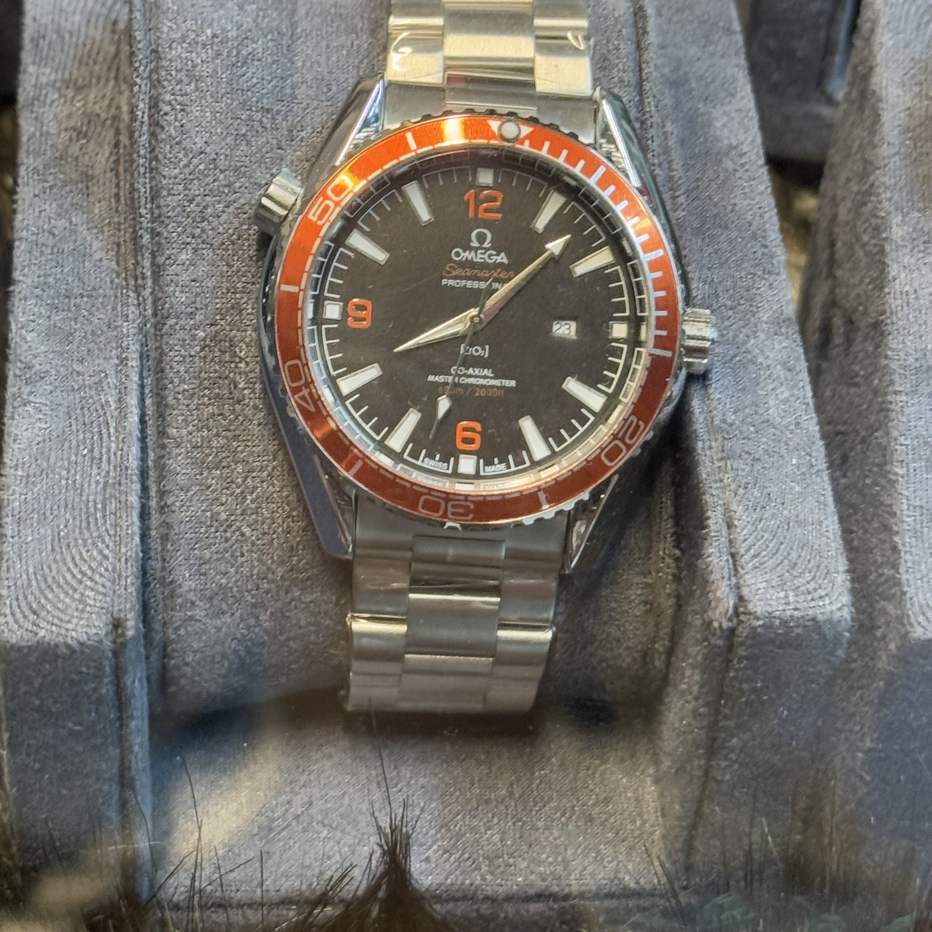 Omega Seamaster  Date Just  | Orange Bezel