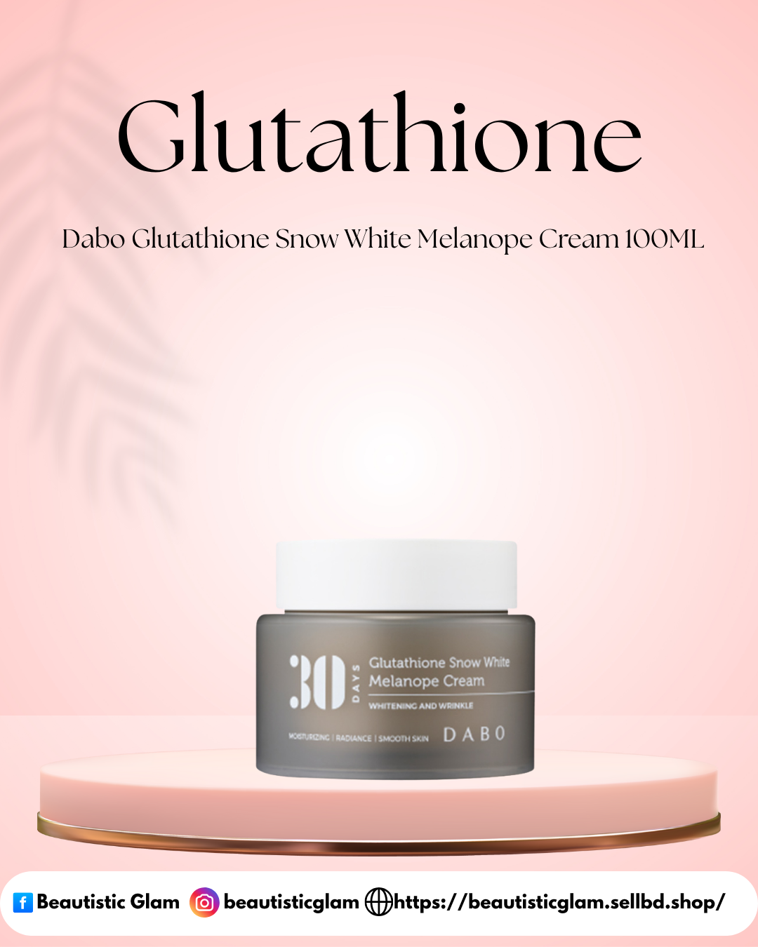 Dabo Glutathione Snow White Melanope Cream 100ML