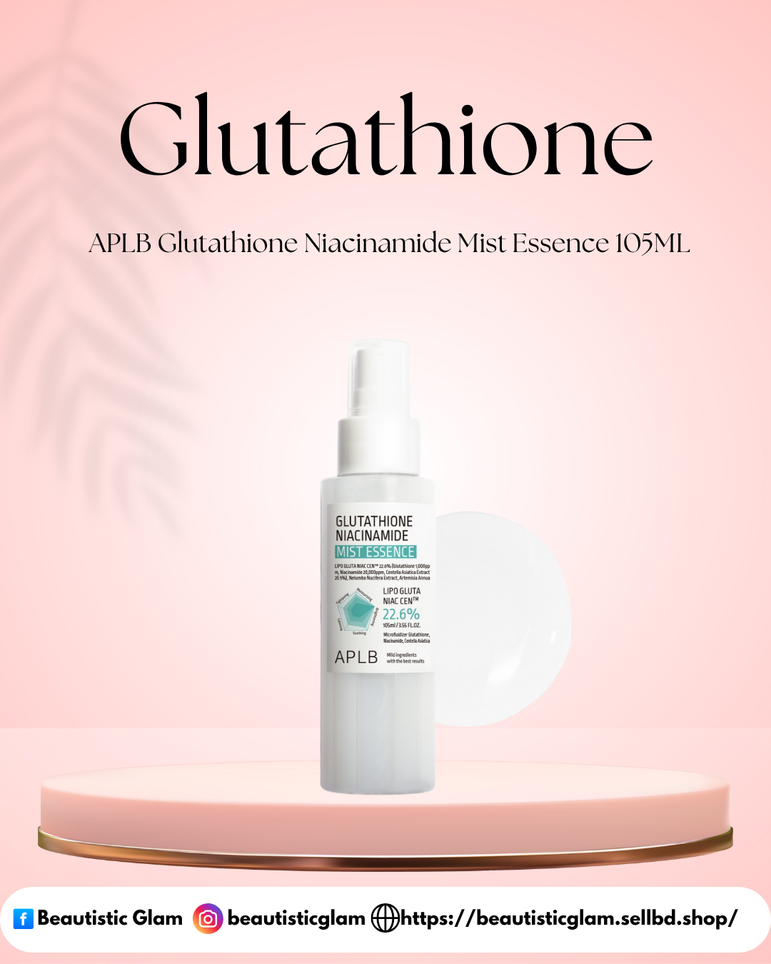 APLB Glutathione Niacinamide Mist Essence 105ML