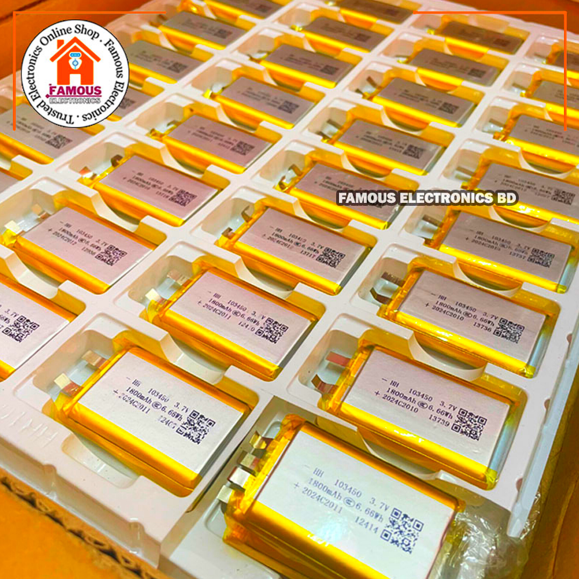 1800mAh New 3.7V Lithium Polymer Battery Best Quality Original Battery_img_5