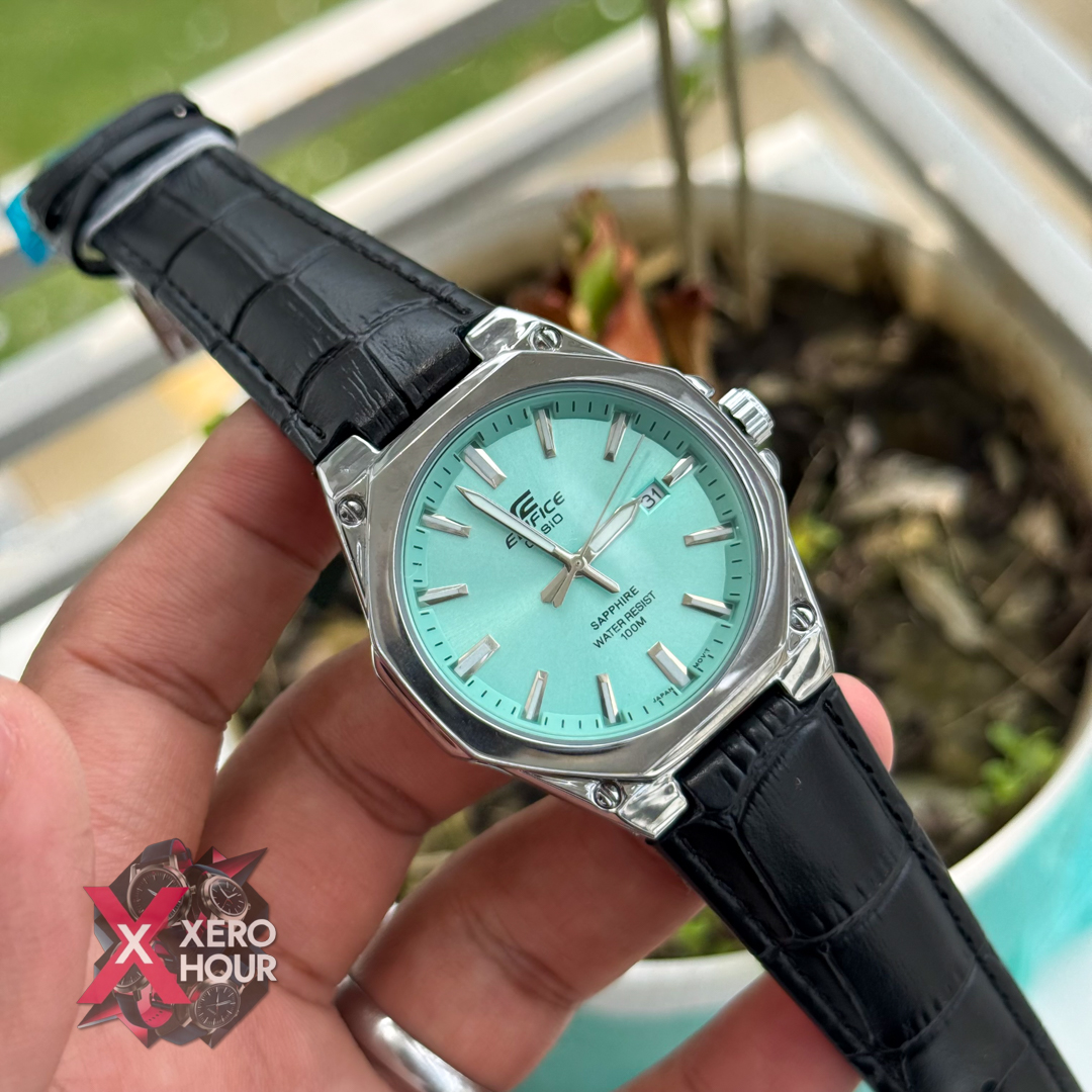 Edifice AA Grade | Leather Belt Plain Dial | Black belt Tiffany Dial_img_1