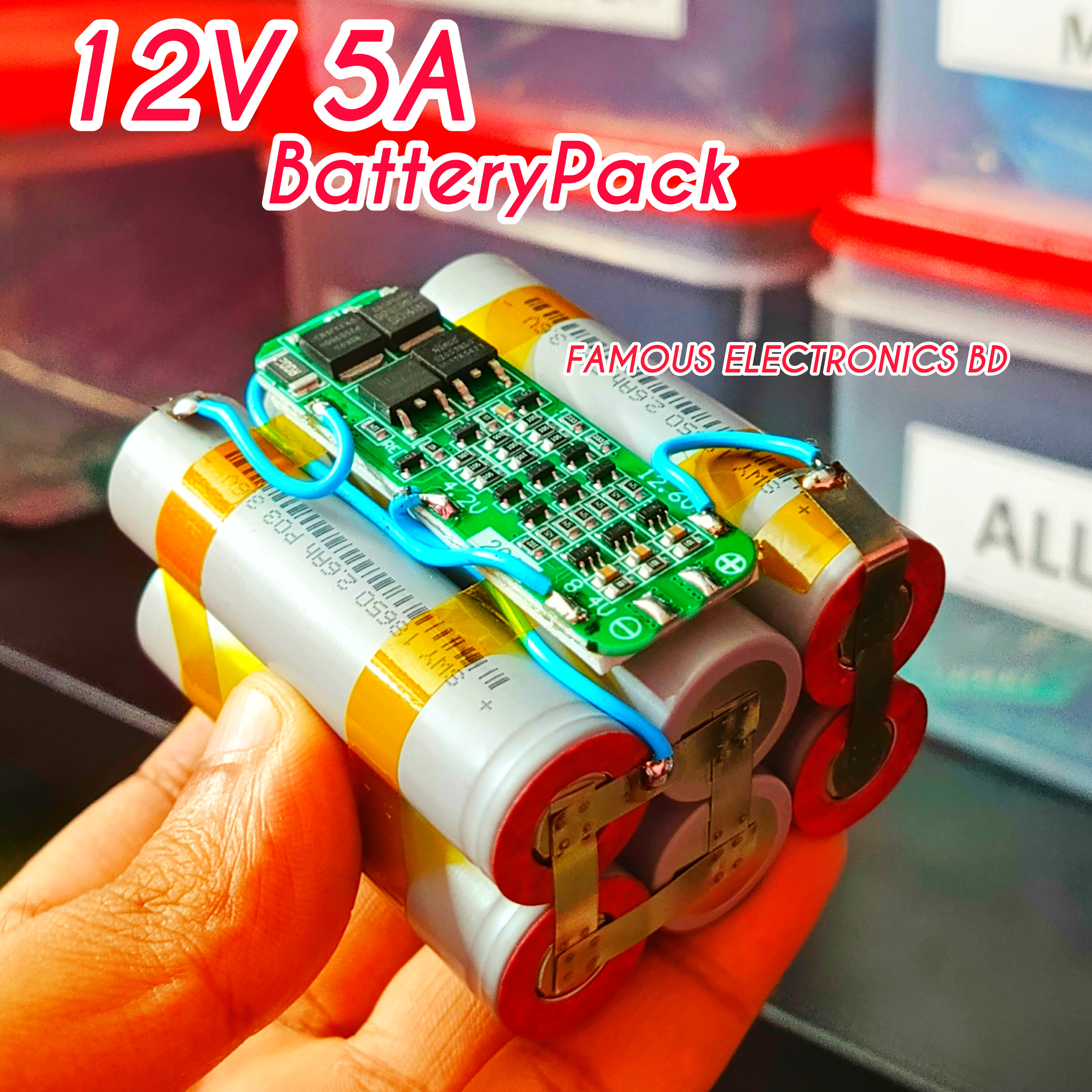 12V 5A লিথিয়াম আয়ন Battery Pack