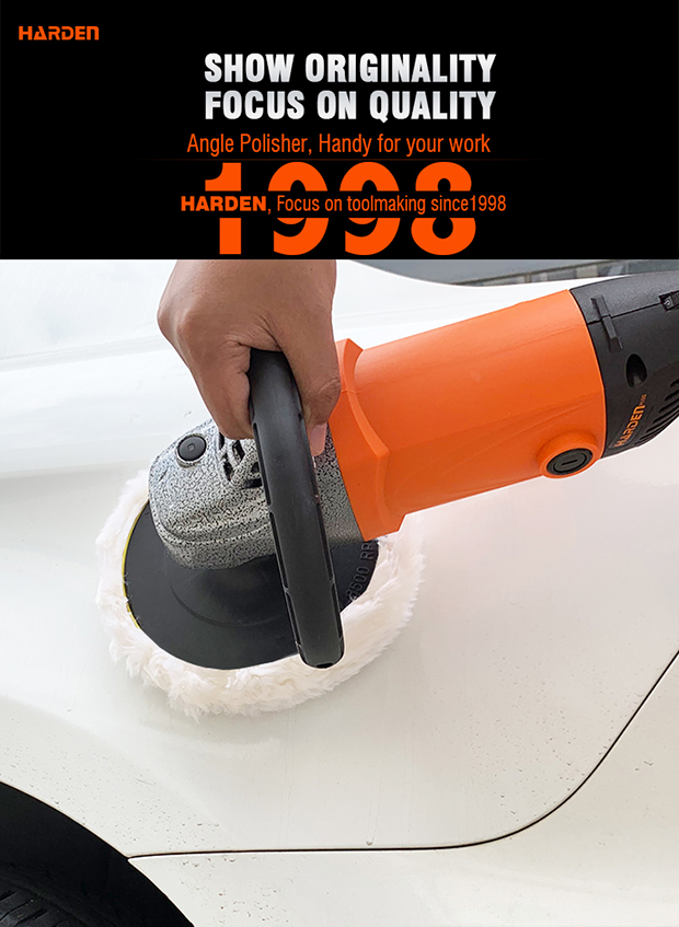 Harden 5" Angle Polisher, 1200W, 180mm, Car Polisher, Metal Polisher 751112_img_3