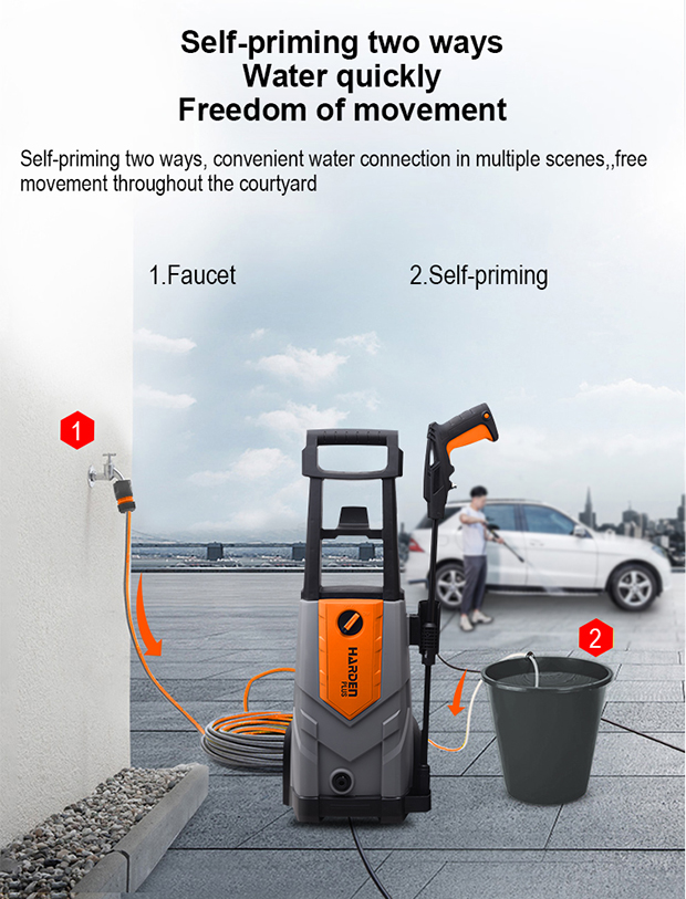 HARDEN 1800W High Pressure Washer 135Bar ( 1945psi ) Car Washer, Bike Washer, Portable Electrical High Pressure Cleaner; 753718_img_7