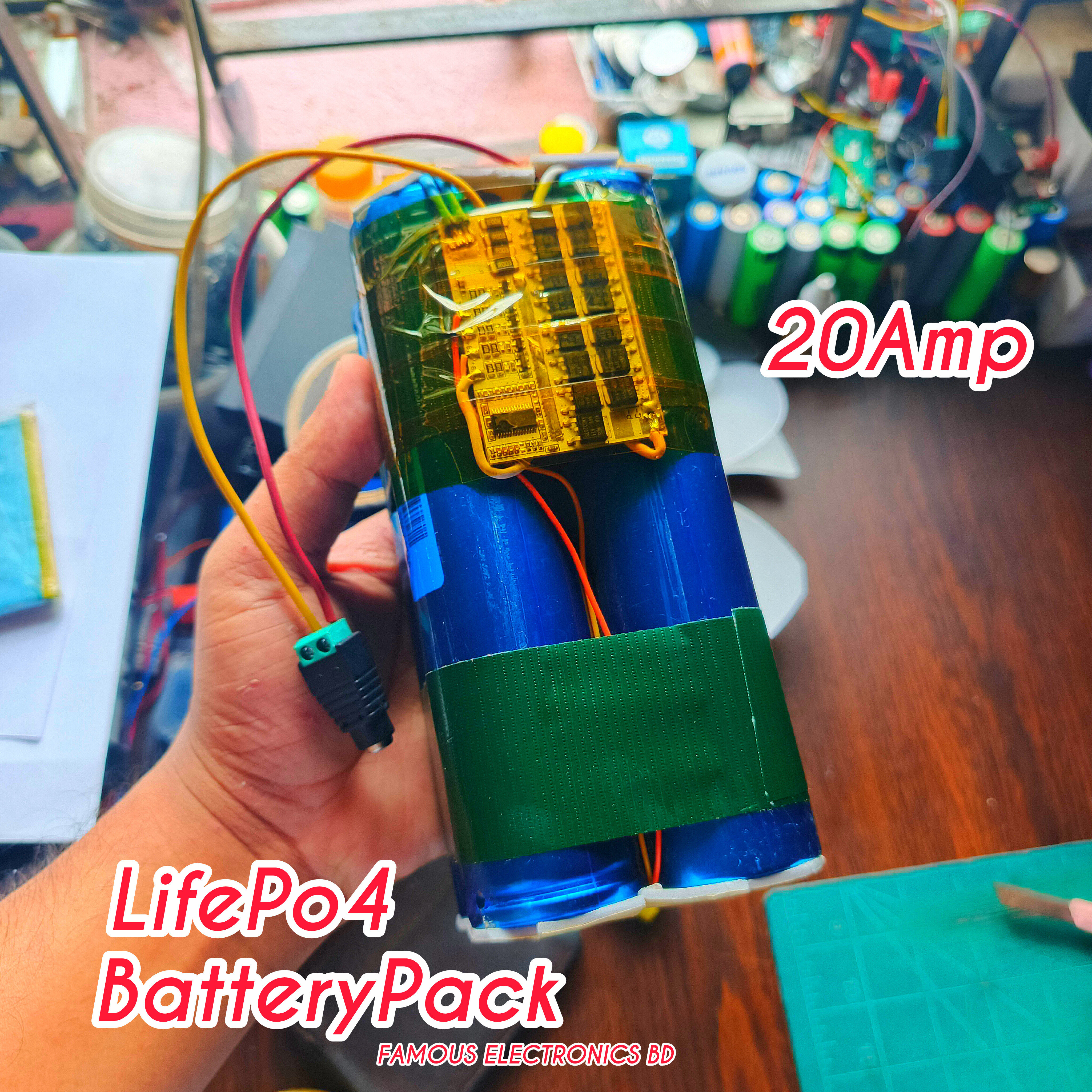 12V 20A USE LiFe04 4S Powerful Battery Pack_img_1