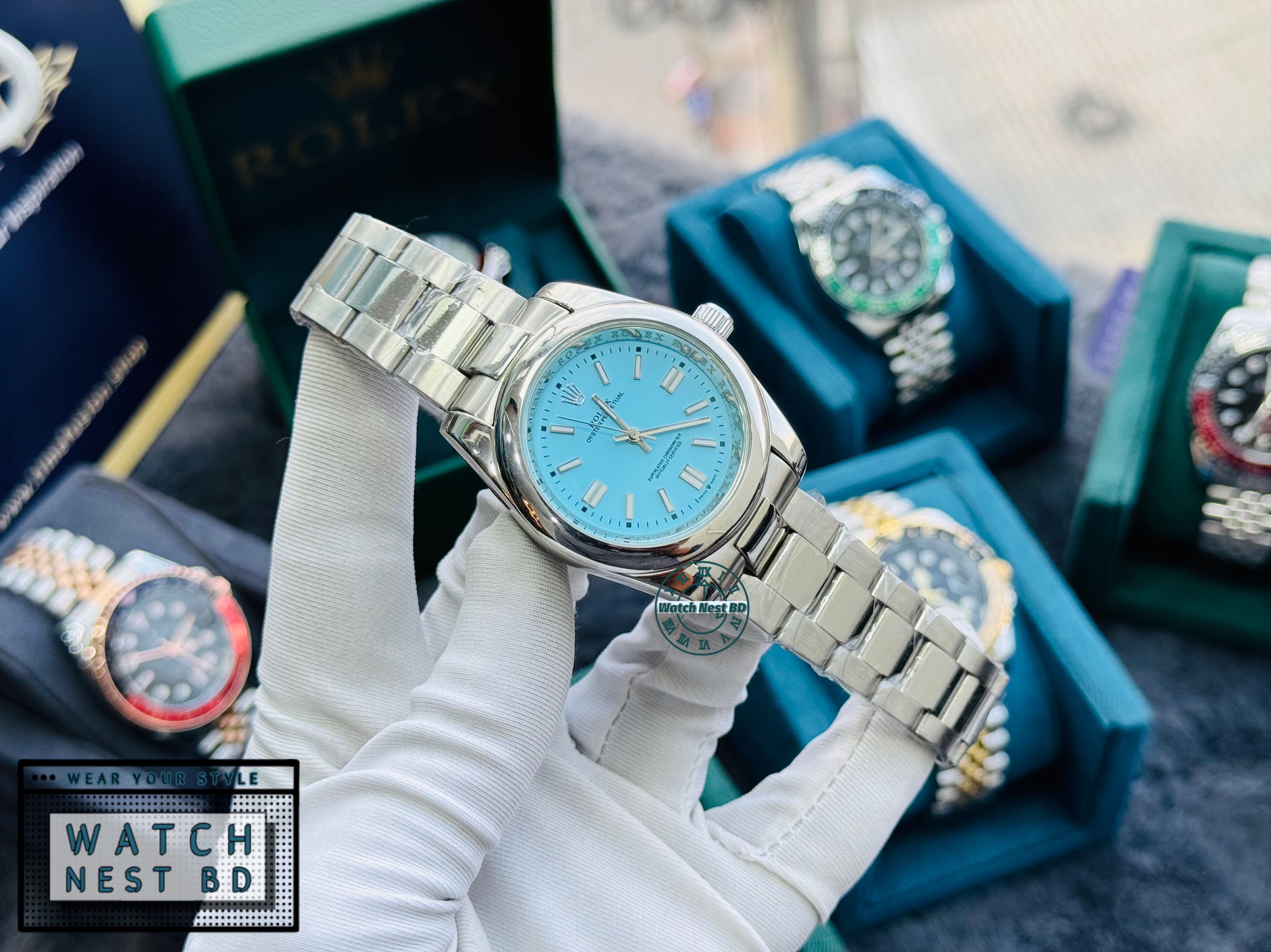 Rolex Oyster Perpetual Quartz Watch (AA Grade)