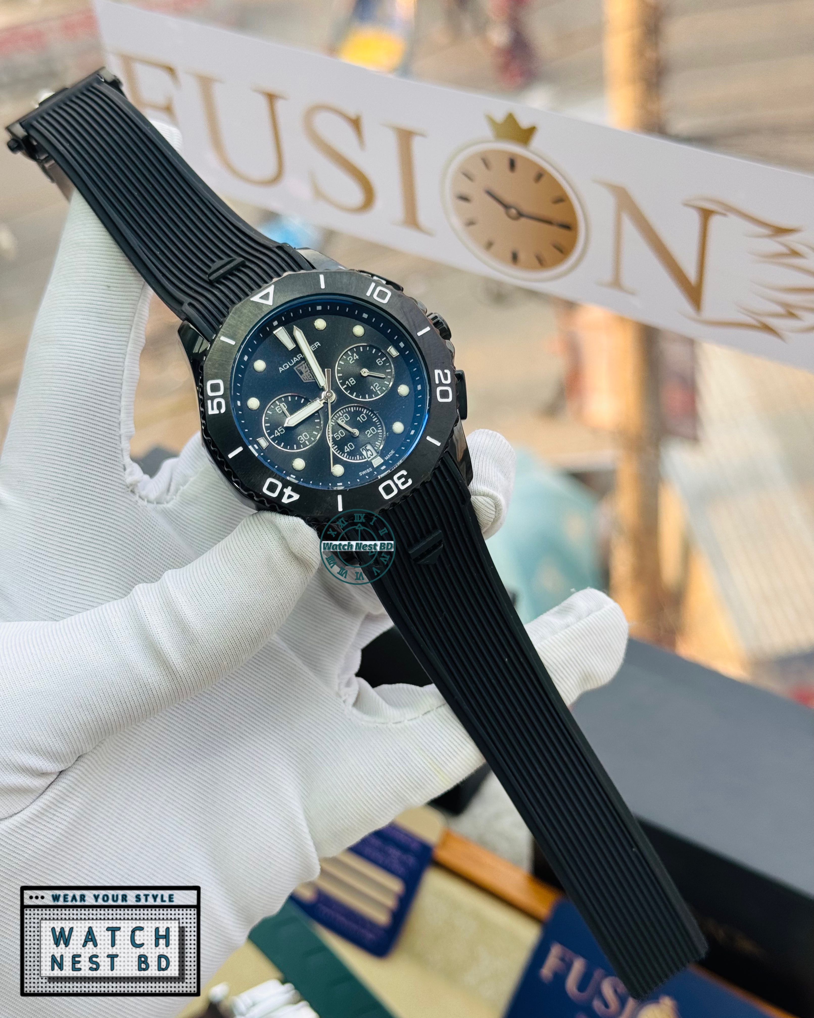 Tag Heuer Silicone Chronograph Watch (AA Grade)