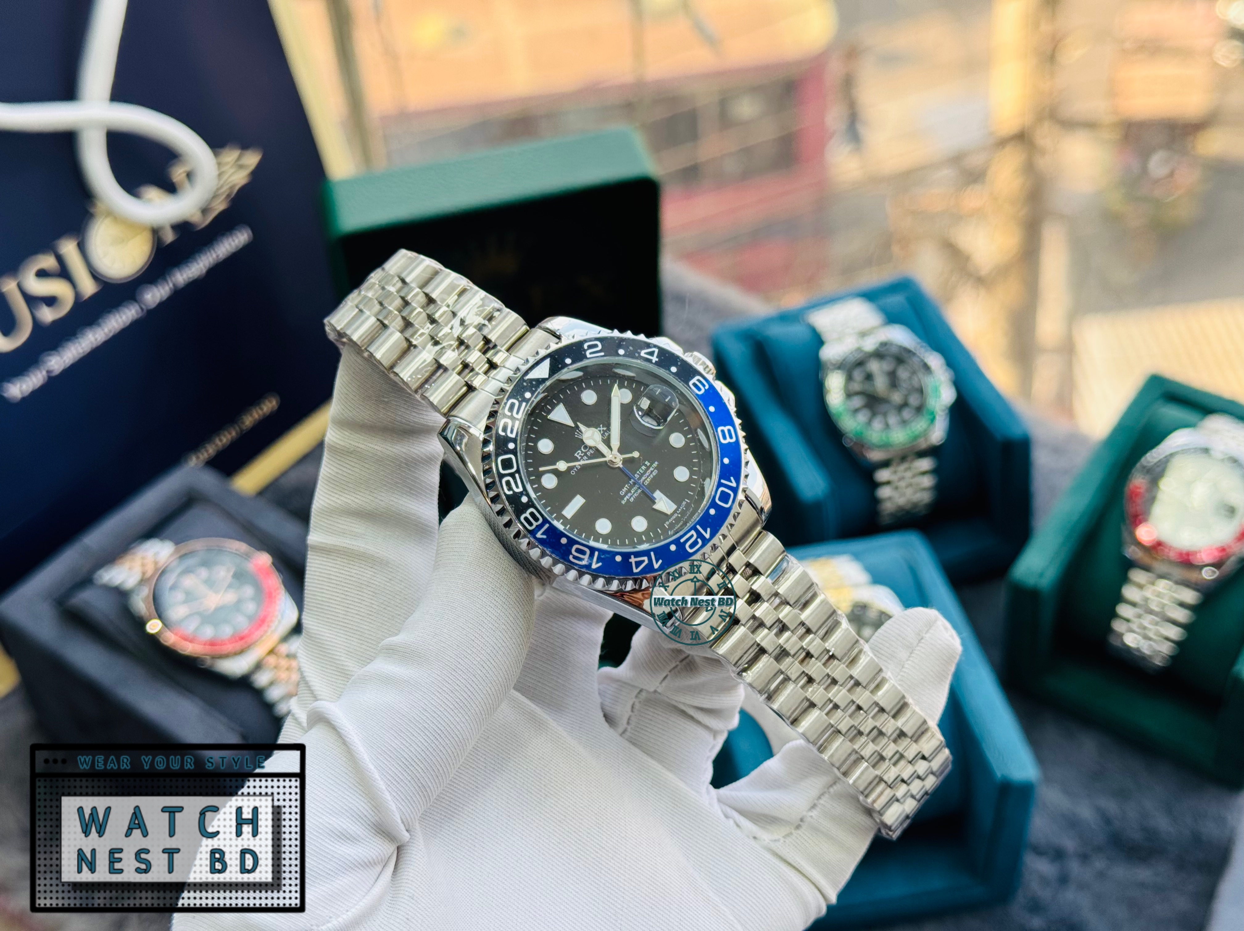 Rolex Batman GMT Master II Quartz Watch (AA Grade)