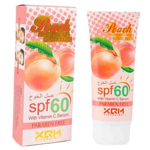 Peach Moisturizing Sunscreen SPF60 With Vitamin C Serum 100ml (CHINA)_img_0