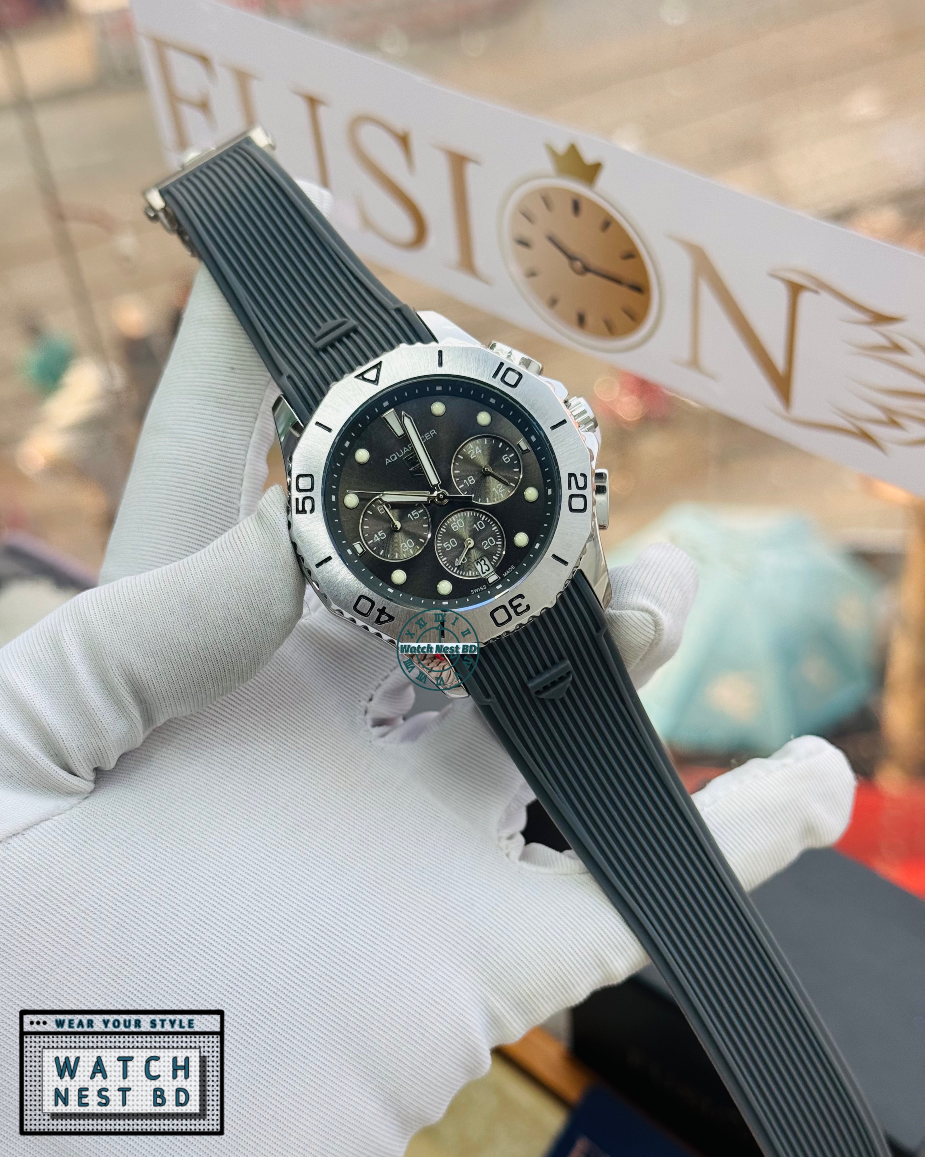 Tag Heuer Silicone Chronograph Watch (AA Grade)