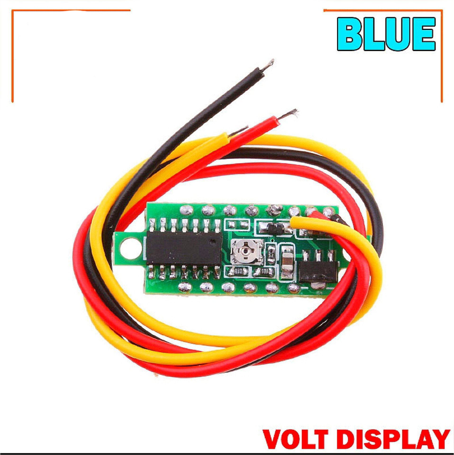 LED Display Mini 0.28 inch DC 0 -100V Digital Voltmeter 100V Volt Panel Indicator Monitor Voltage Meter-1PCS - Compact Digital Voltmeter -Blue_img_2