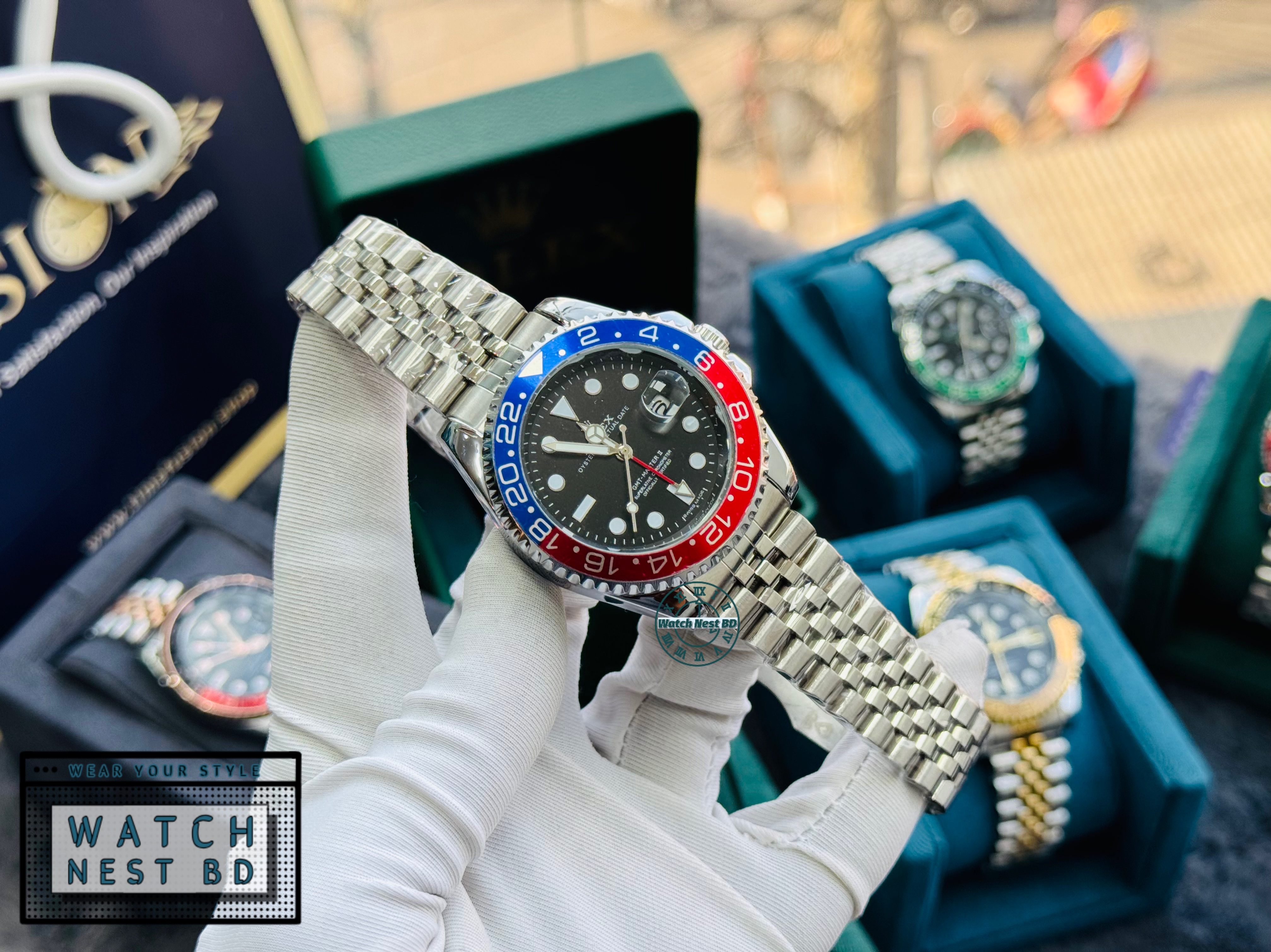 Rolex Pepsi GMT Master II Quartz Watch (AA Grade)