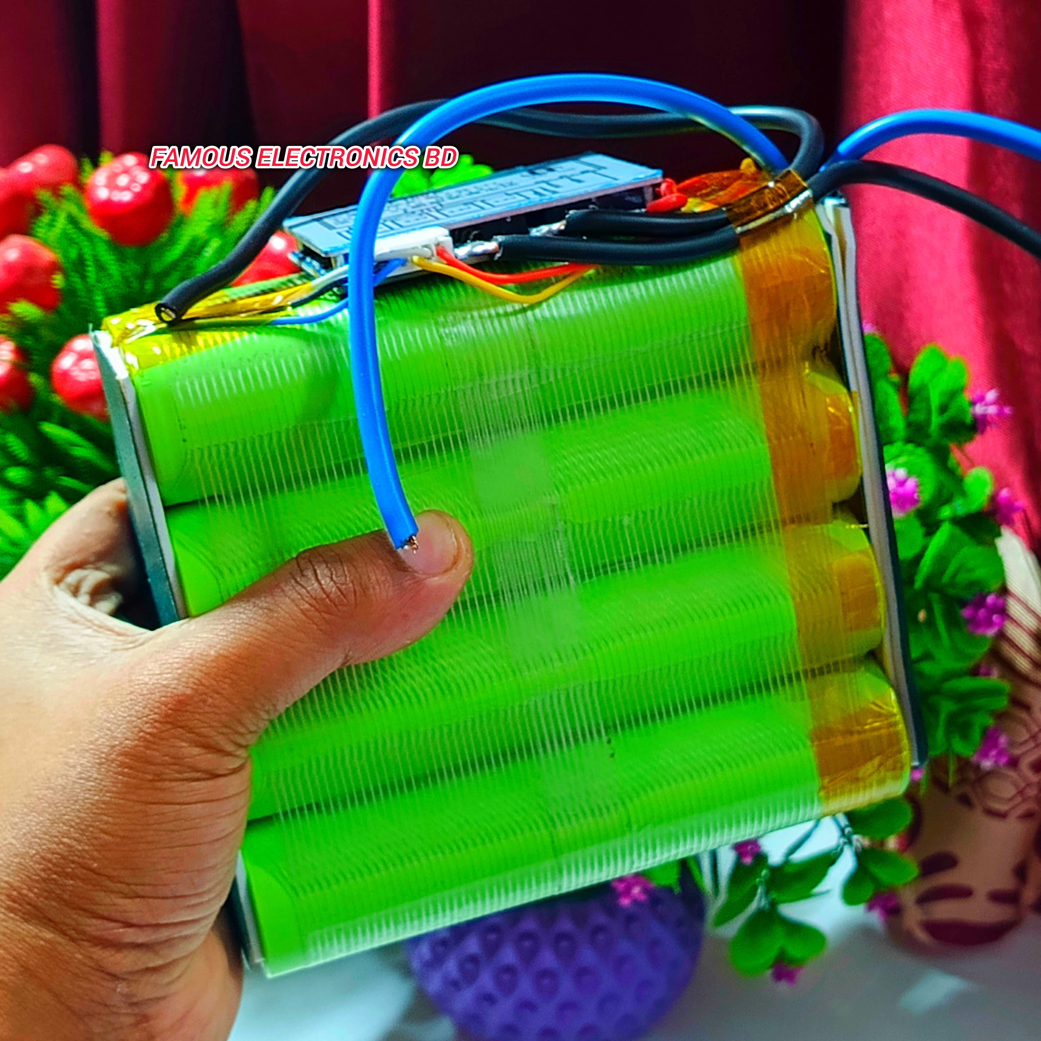 12.8V 30Ah LiFePO4 Battery Pack | 4S 100A BMS | Heavy-Duty Battery Pack_img_4