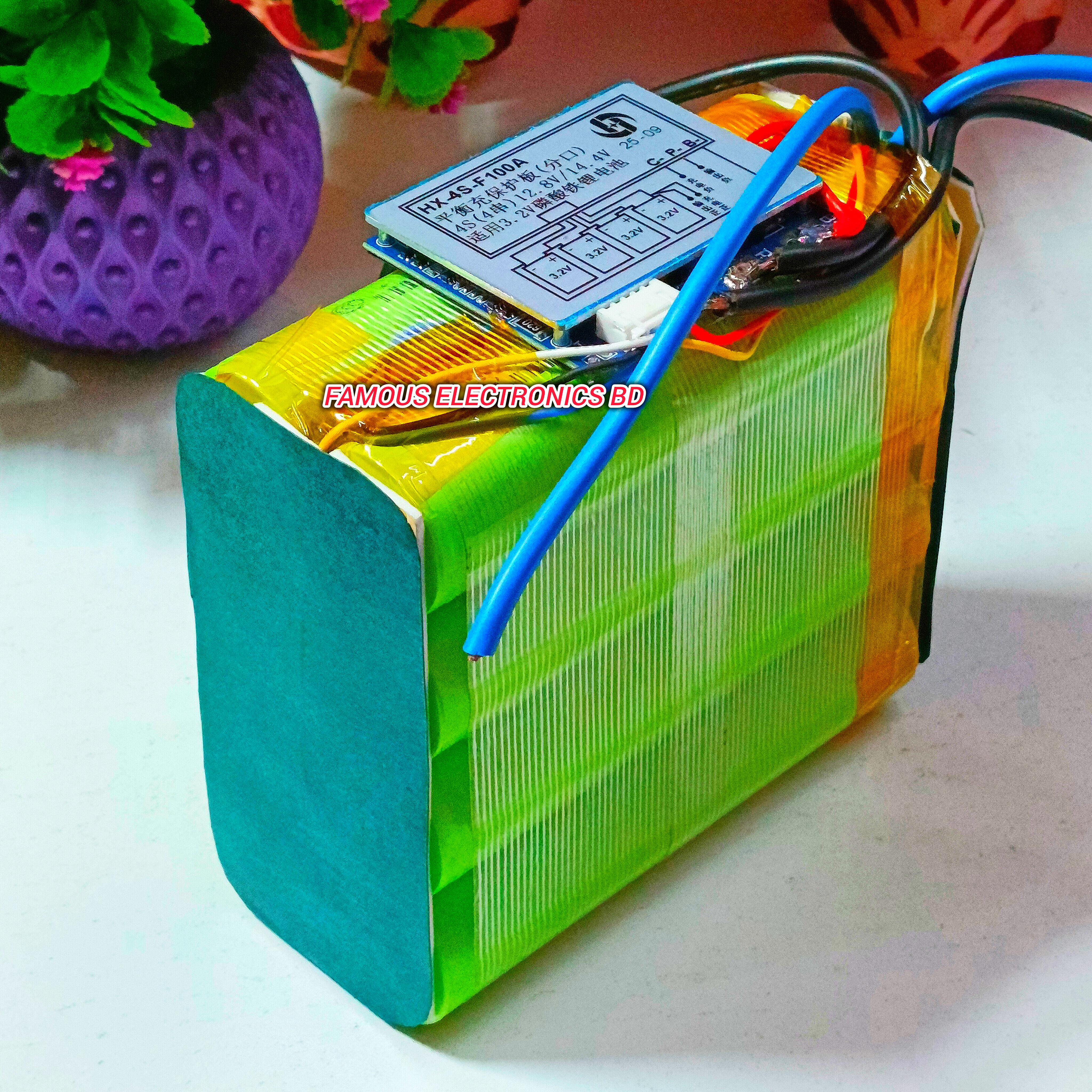 12.8V 30Ah LiFePO4 Battery Pack | 4S 100A BMS | Heavy-Duty Battery Pack_img_6