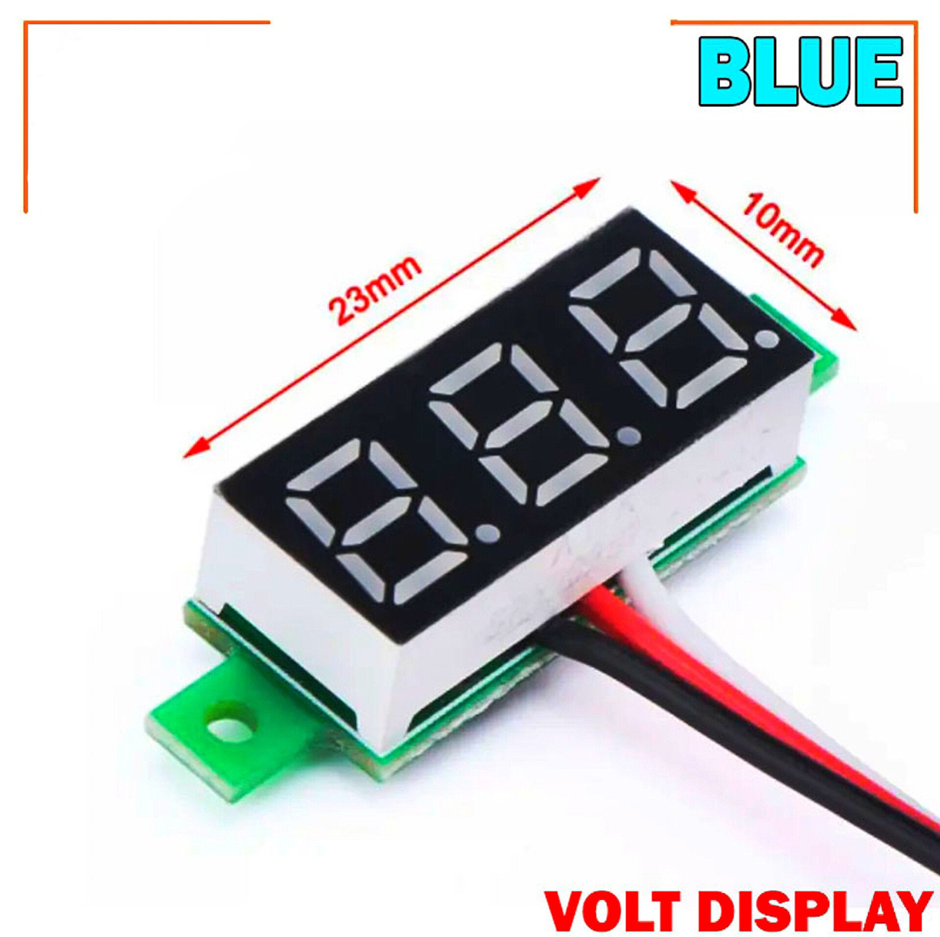 LED Display Mini 0.28 inch DC 0 -100V Digital Voltmeter 100V Volt Panel Indicator Monitor Voltage Meter-1PCS - Compact Digital Voltmeter -Blue_img_7