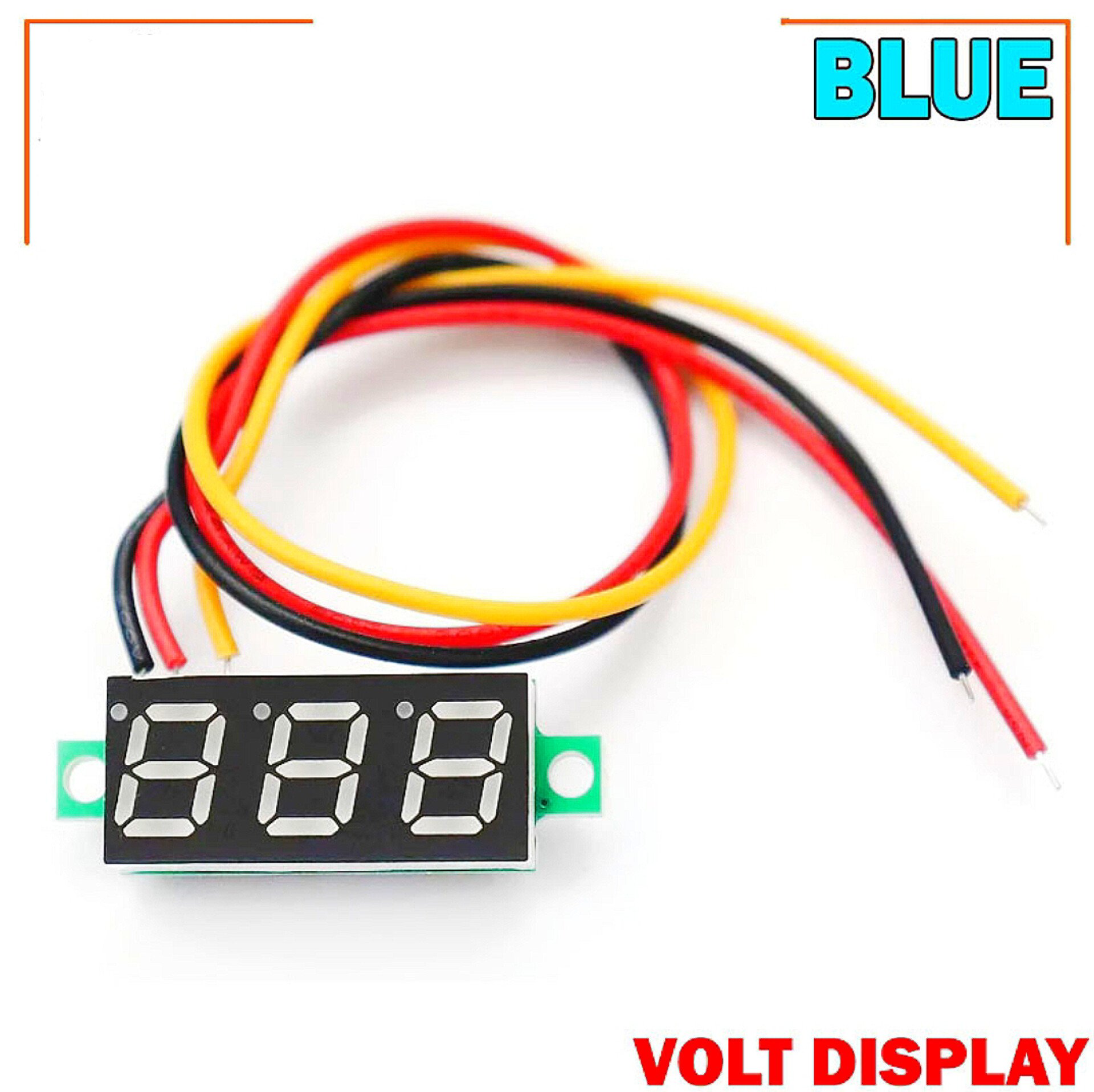LED Display Mini 0.28 inch DC 0 -100V Digital Voltmeter 100V Volt Panel Indicator Monitor Voltage Meter-1PCS - Compact Digital Voltmeter -Blue_img_1