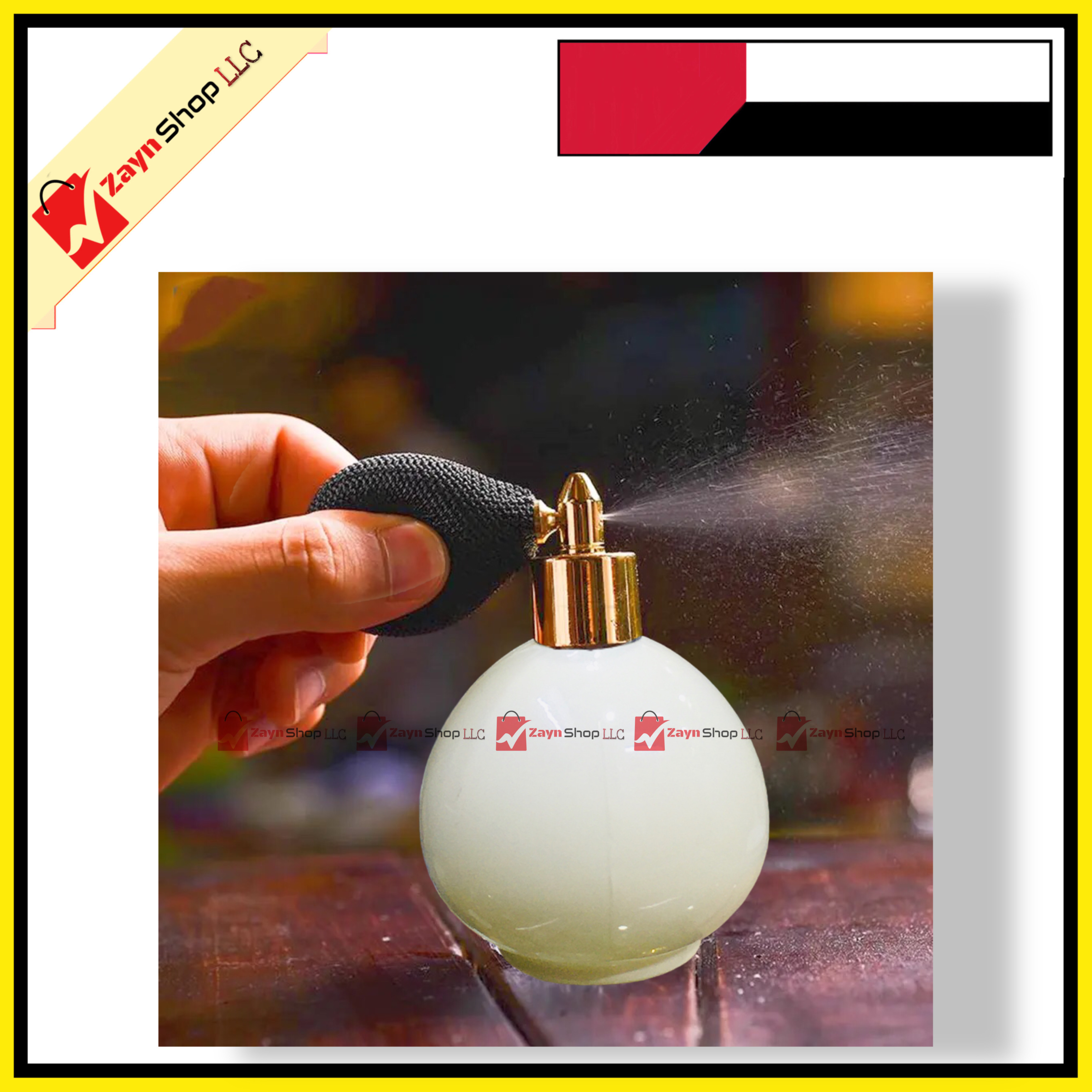 Vintage Atomizer empty perfume Spray Refillable glass Bottle 30ml pumpkin shape 1 pcs_img_0