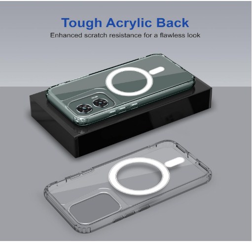 Zapcase Back Case Cover for Motorola G96 5G | Compatible for Motorola G96 5G Back Cover | Scratch-Resistant Back Cover | Clear_img_2