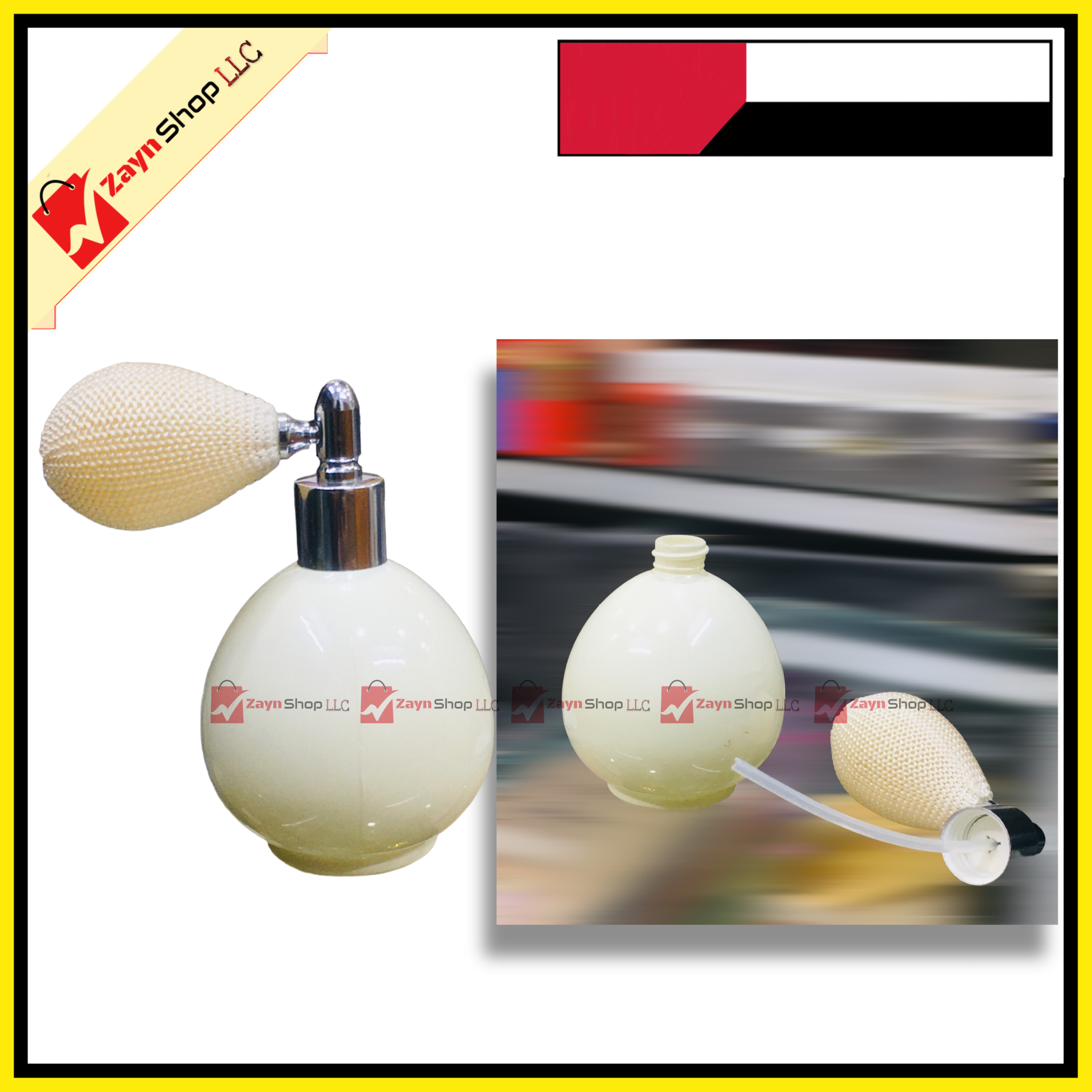 Vintage Atomizer empty perfume Spray Refillable glass Bottle 30ml pumpkin shape 1 pcs_img_2