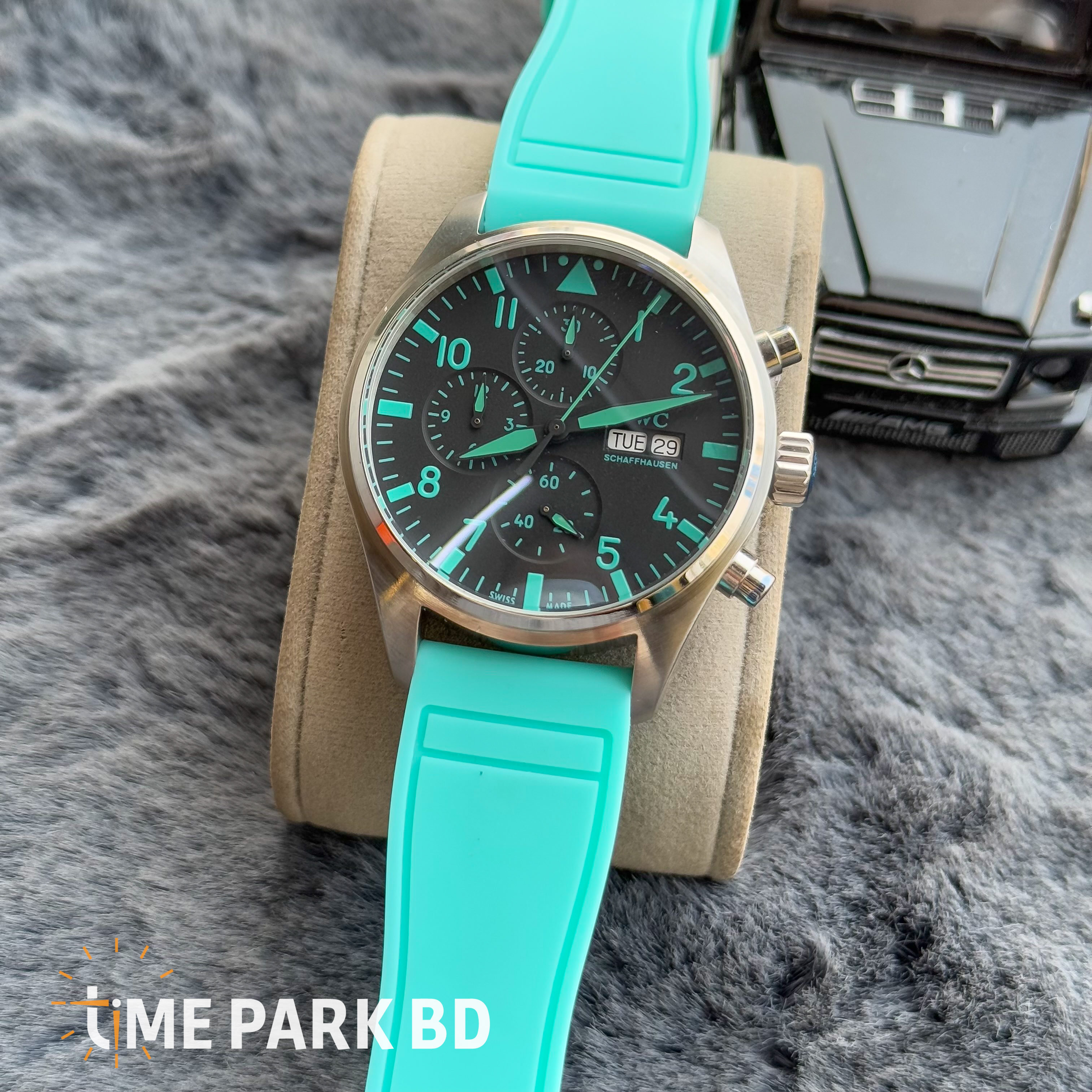 IWC Pilot Auto Cyan Light Color Euro Grade