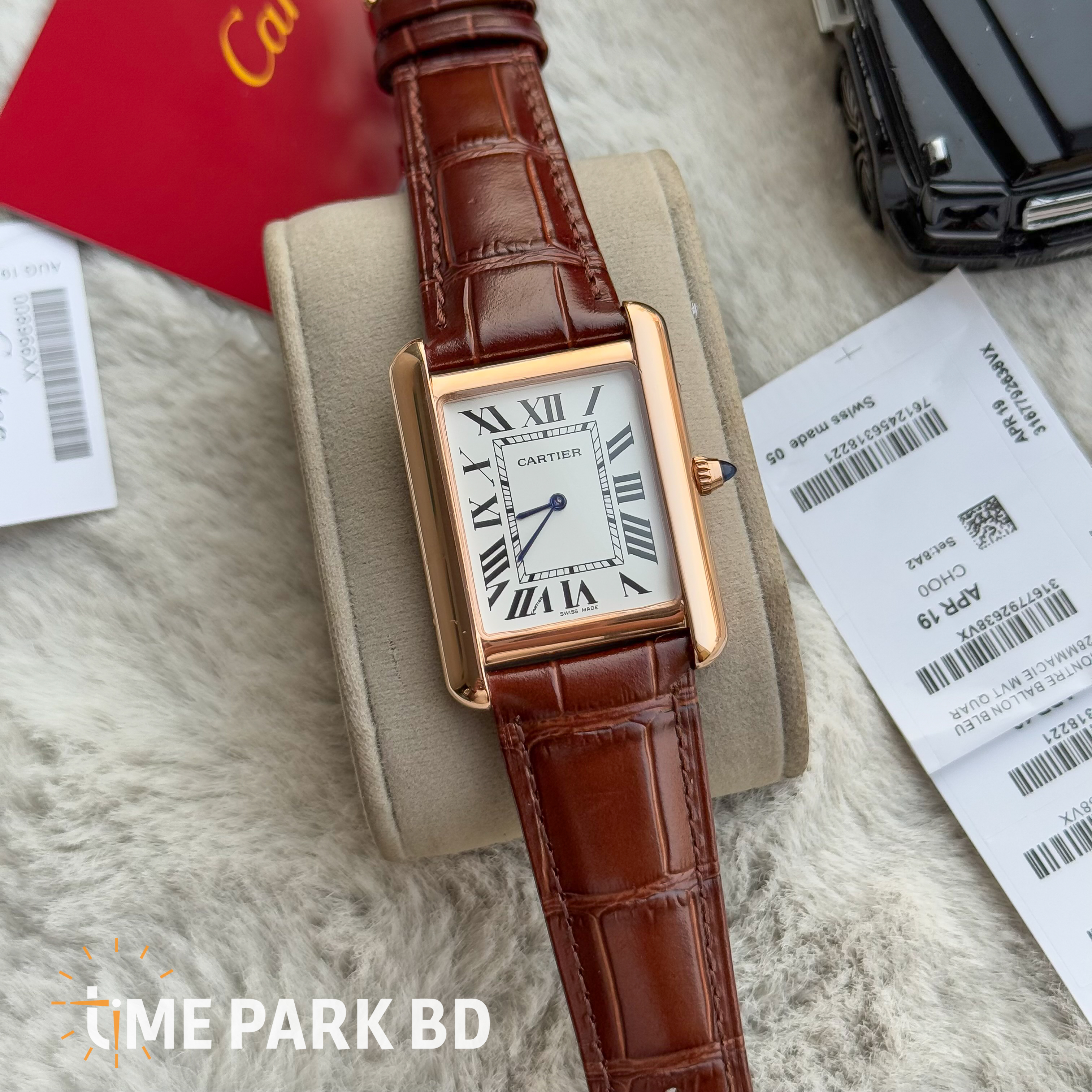 Cartier Tanl | Brown Crocodial leather | Master Grade | Japan Movement