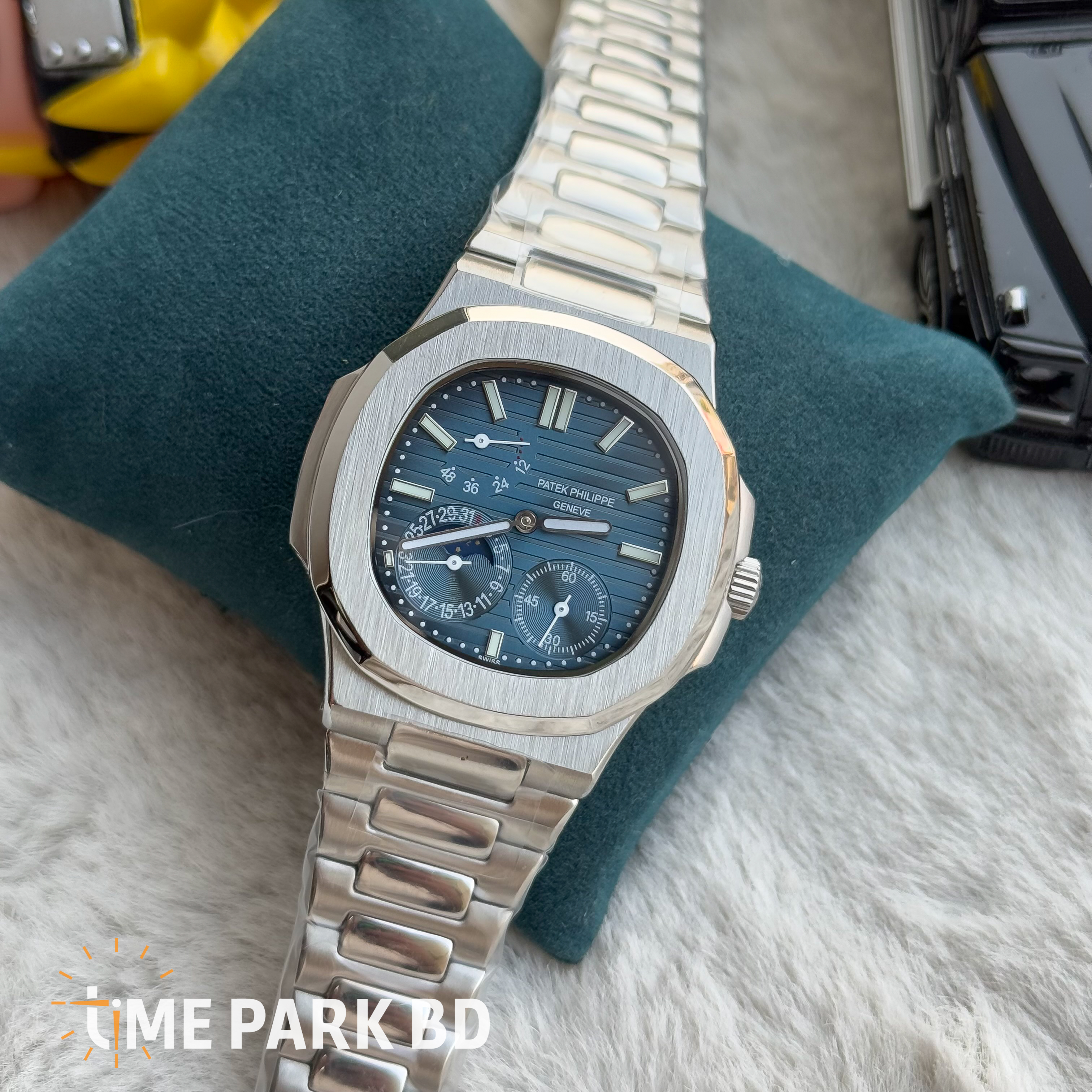 patek Philille Calender Chronometer | Silver Blue | Euro Grade