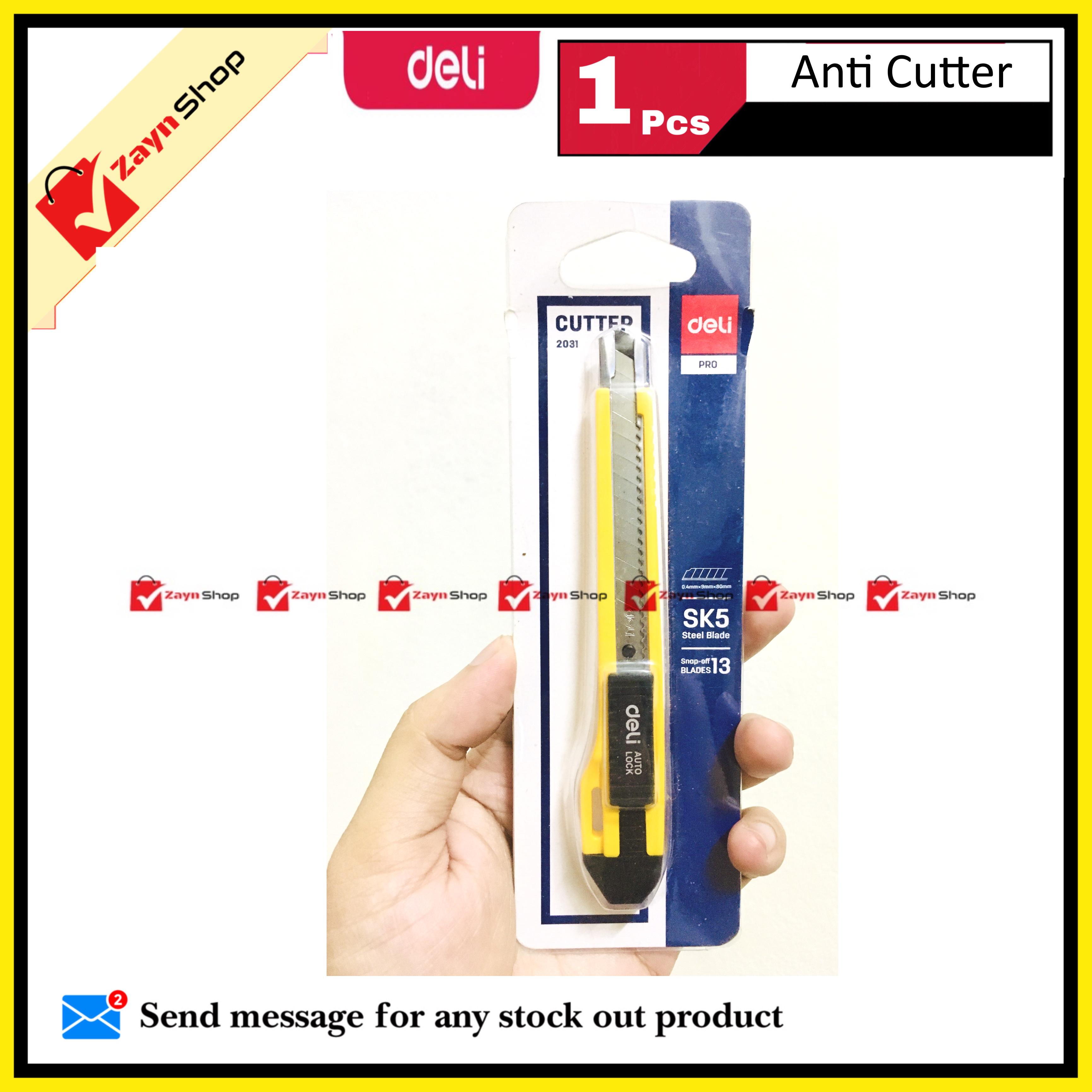 Deli 2031 Anti Cutter with 1 extra Blade_img_1