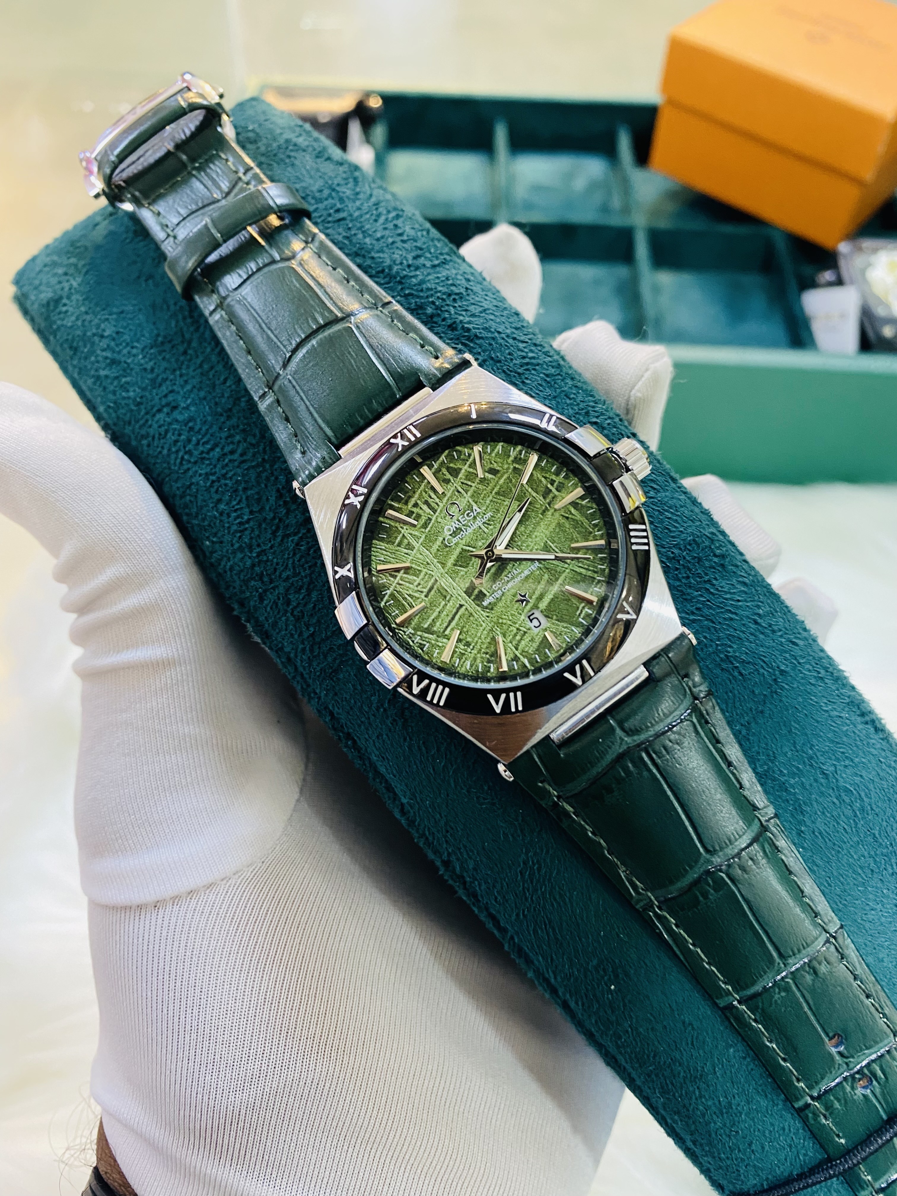 Omega constellation Full green || Sweep Movement ||AA