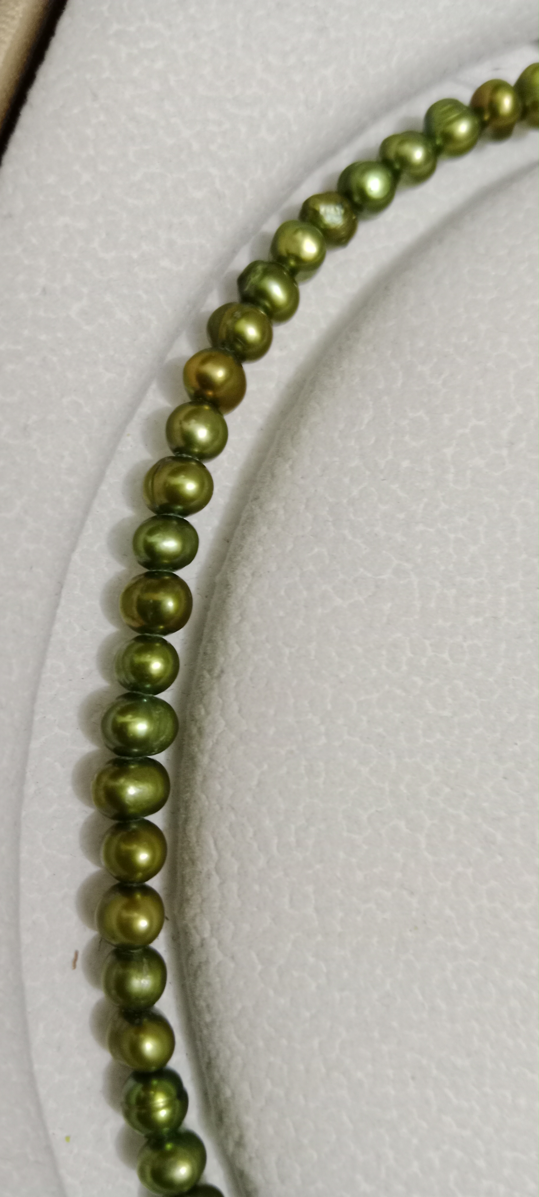 Green 4 mm Pearl Necklace_img_2
