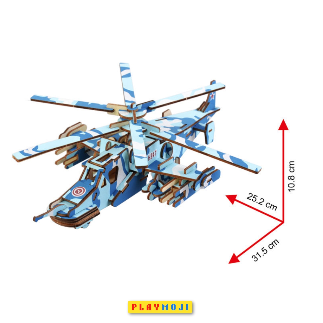 Kamov Ka-52 Alligator- 3D Wooden DIY Model_img_3
