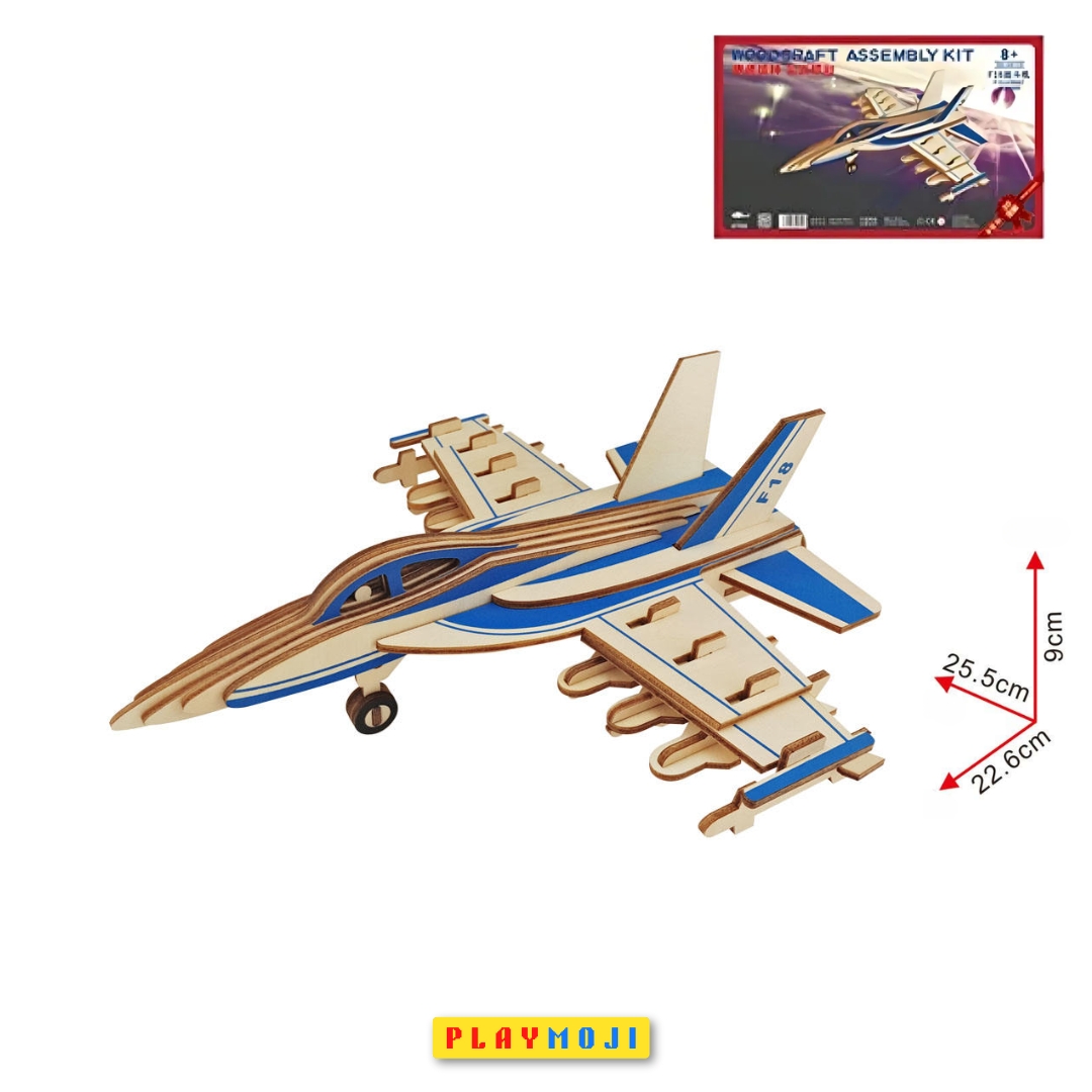 F/A-18 Hornet Fighter Jet- 3D Wooden DIY Model_img_1