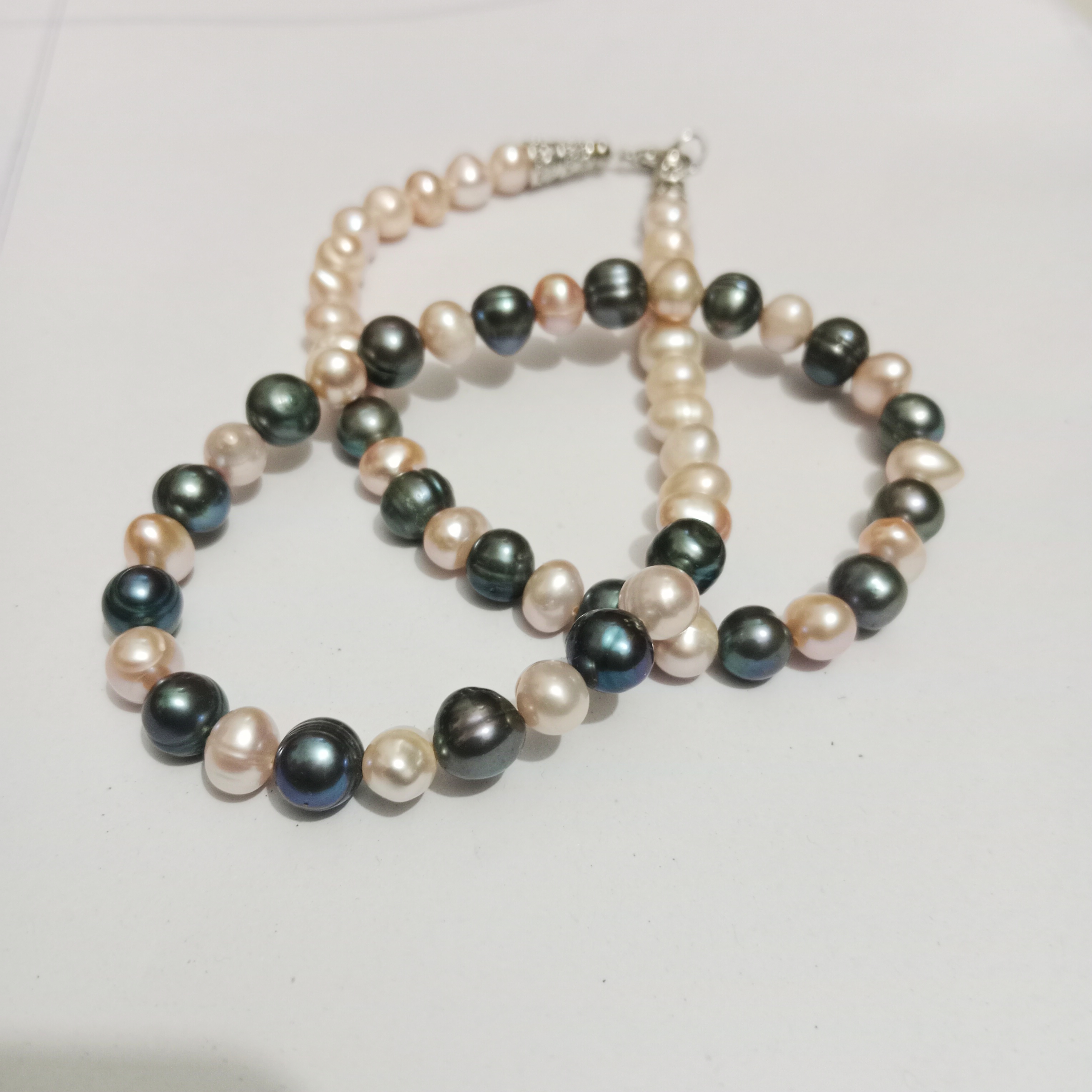 Pearl One layer necklace multicolor for women_img_1