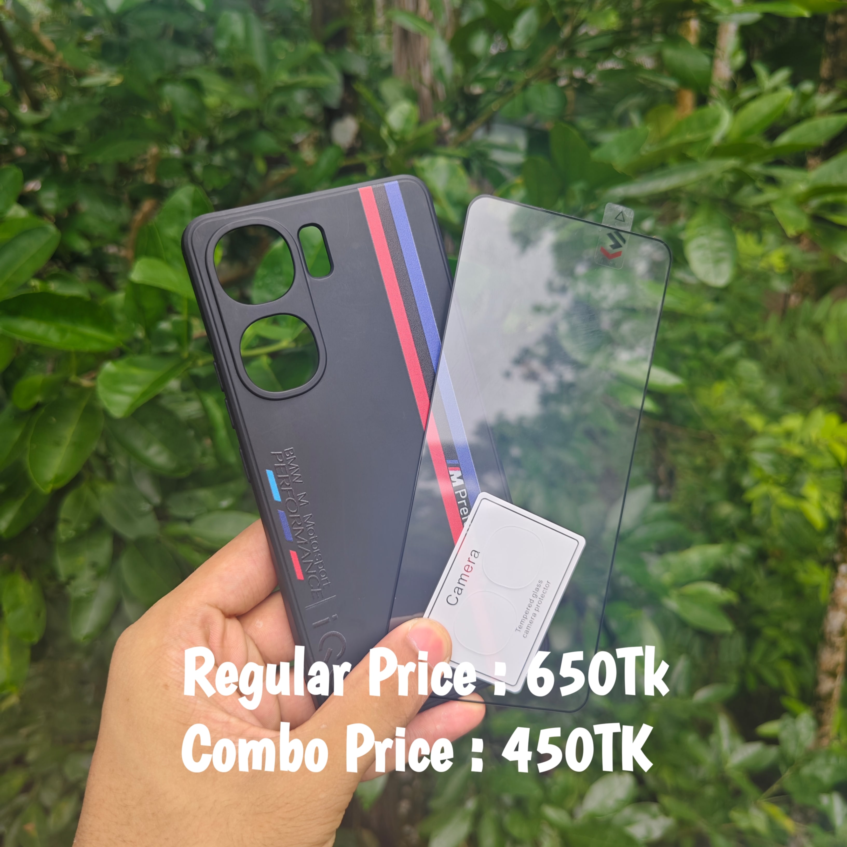 IQOO Neo9 combo soft silicone cover+screen protector+camera protector_img_1