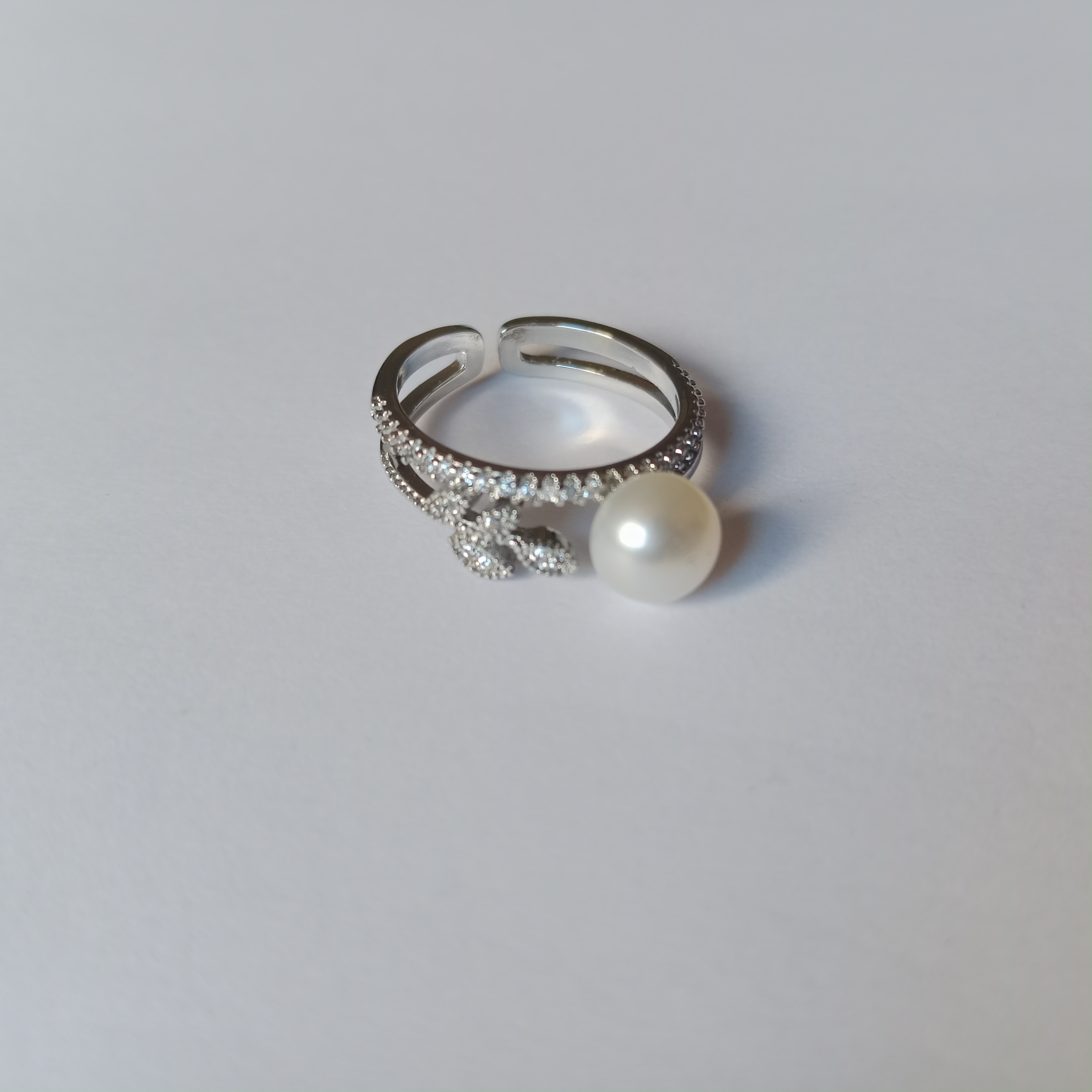 pearl Adjustable finger ring_img_2