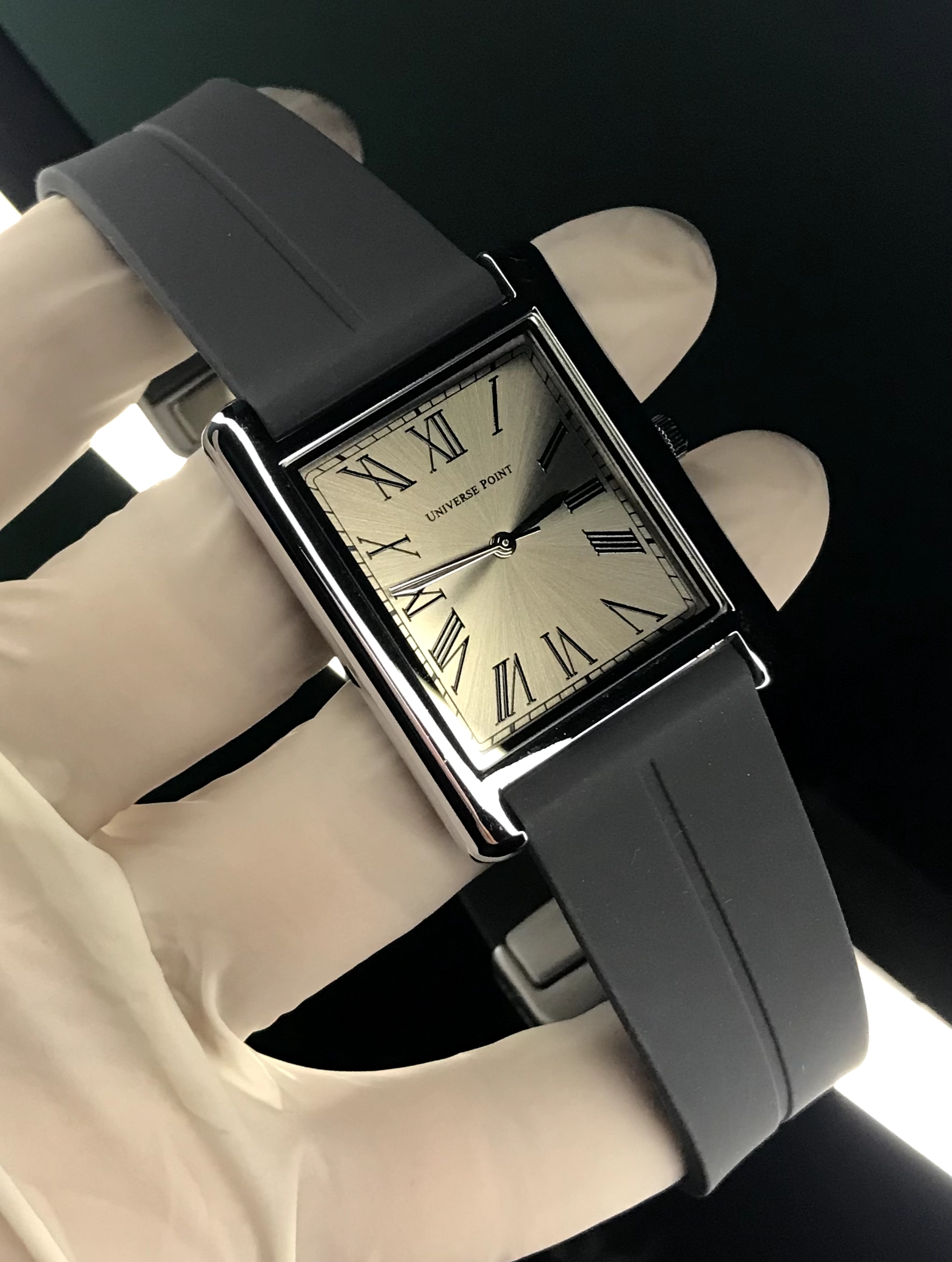 Universe point Man Watch- UP 1988-7142 ( Silver body and Gray belt)