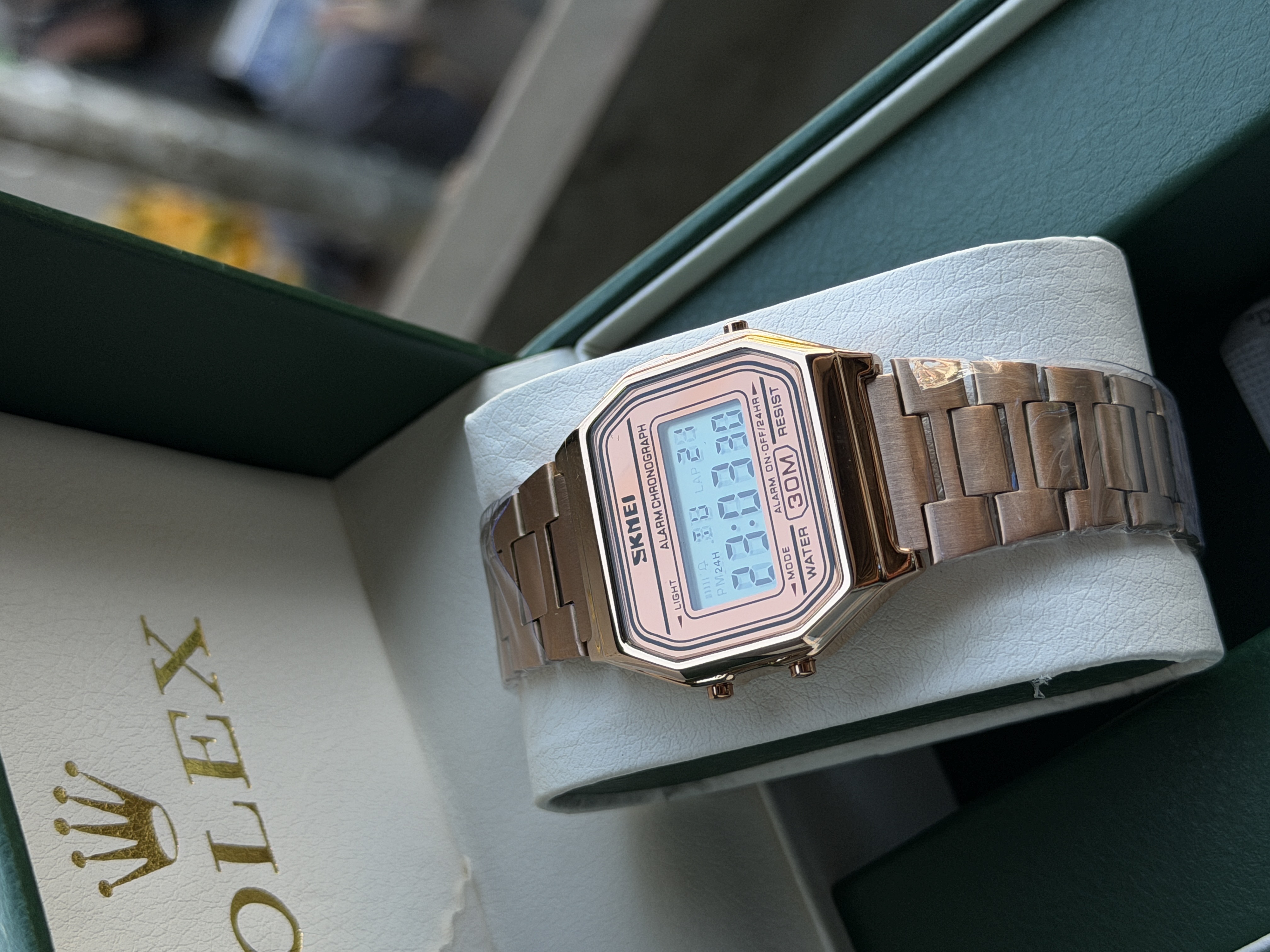 SKMEl 1123 Unisex  Vintage SeriesDigital Stainless Steel Watch_img_5