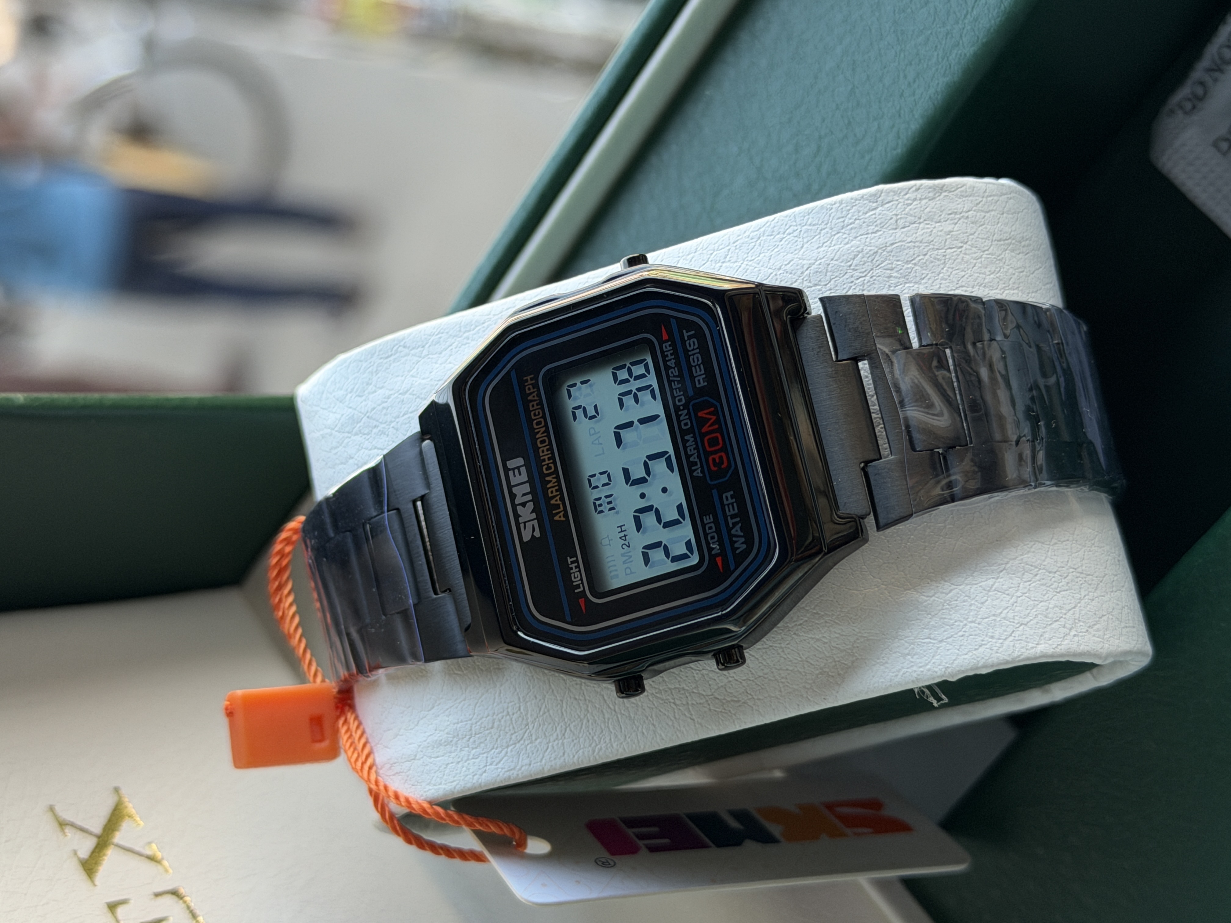 SKMEl 1123 Unisex  Vintage SeriesDigital Stainless Steel Watch_img_6